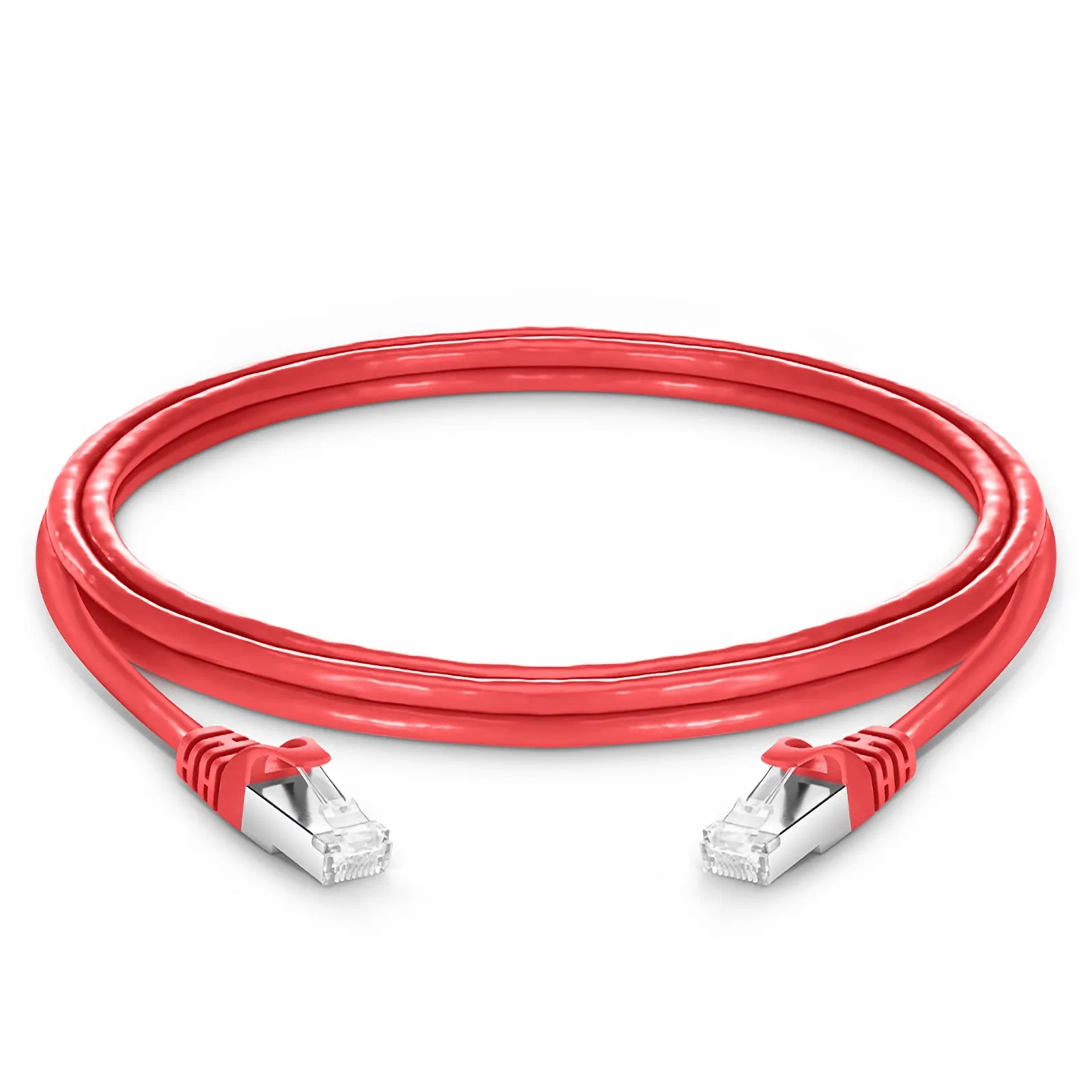 7ft (2.1m) Cat6a 26AWG ツメ折れ防止 シールド付き (S/FTP) PVC CM