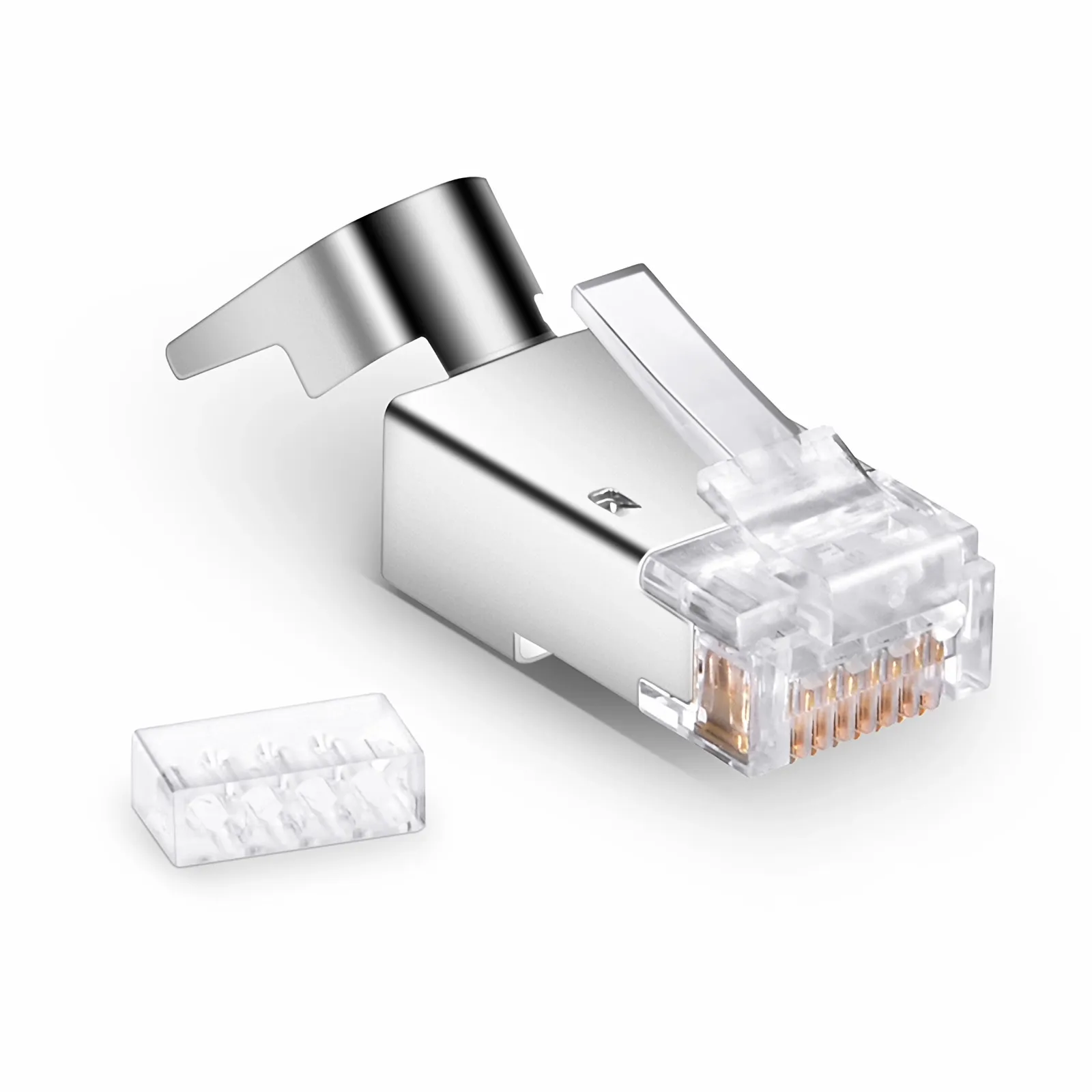 Cat6 RJ45 標準モジュラープラグ(ツーピーススーツ) シールド