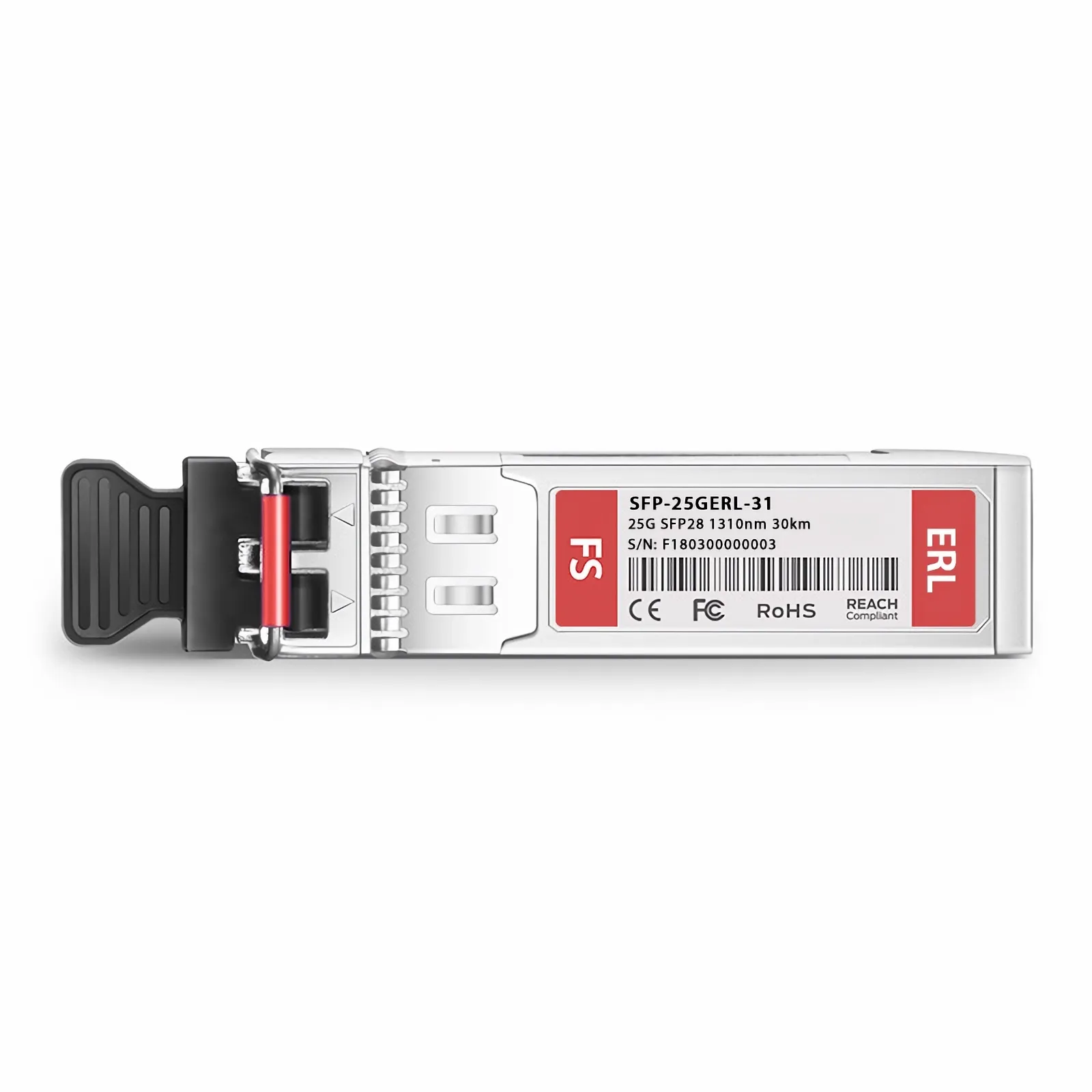 Customized 25GBASE-ERL SFP28 1310nm 30km Duplex LC/UPC SMF Transceiver Module