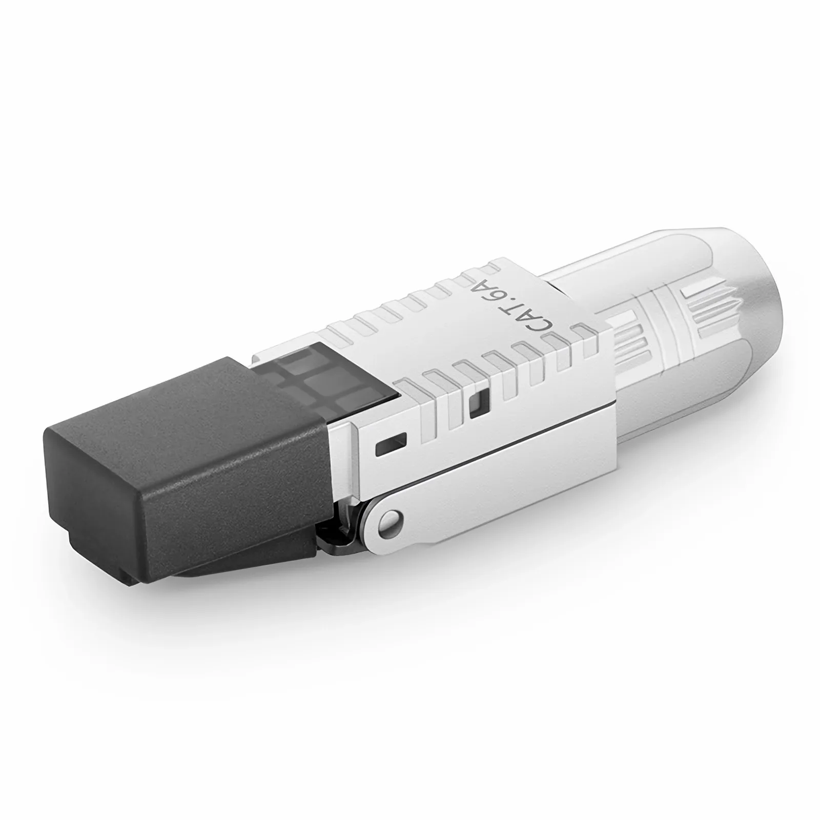 Cat6a RJ45 モジュラープラグ(ツールフリー)シールド付きネットワーク
