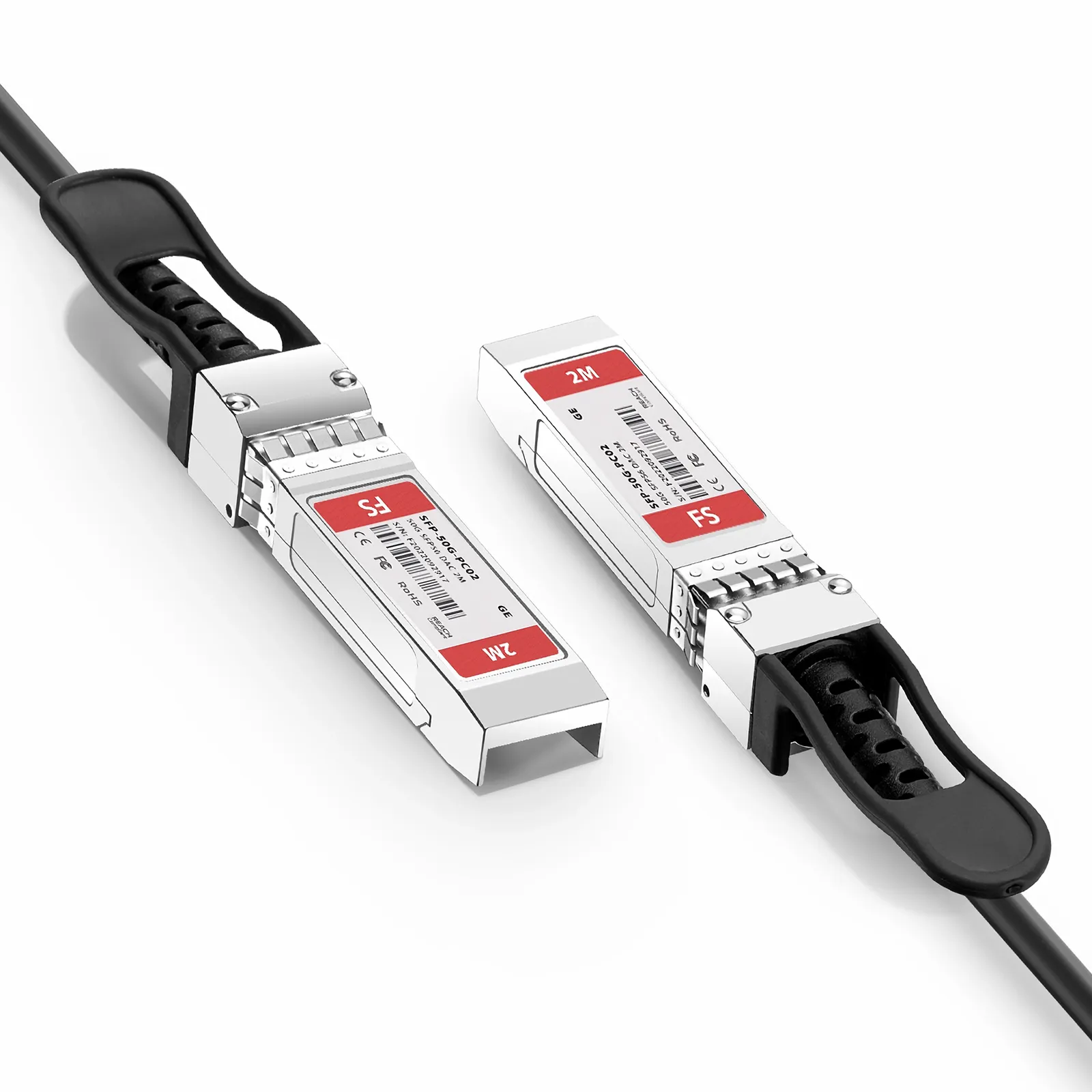 2m (7ft) Generic Compatible 50G SFP56 Passive Copper Twinax Cable