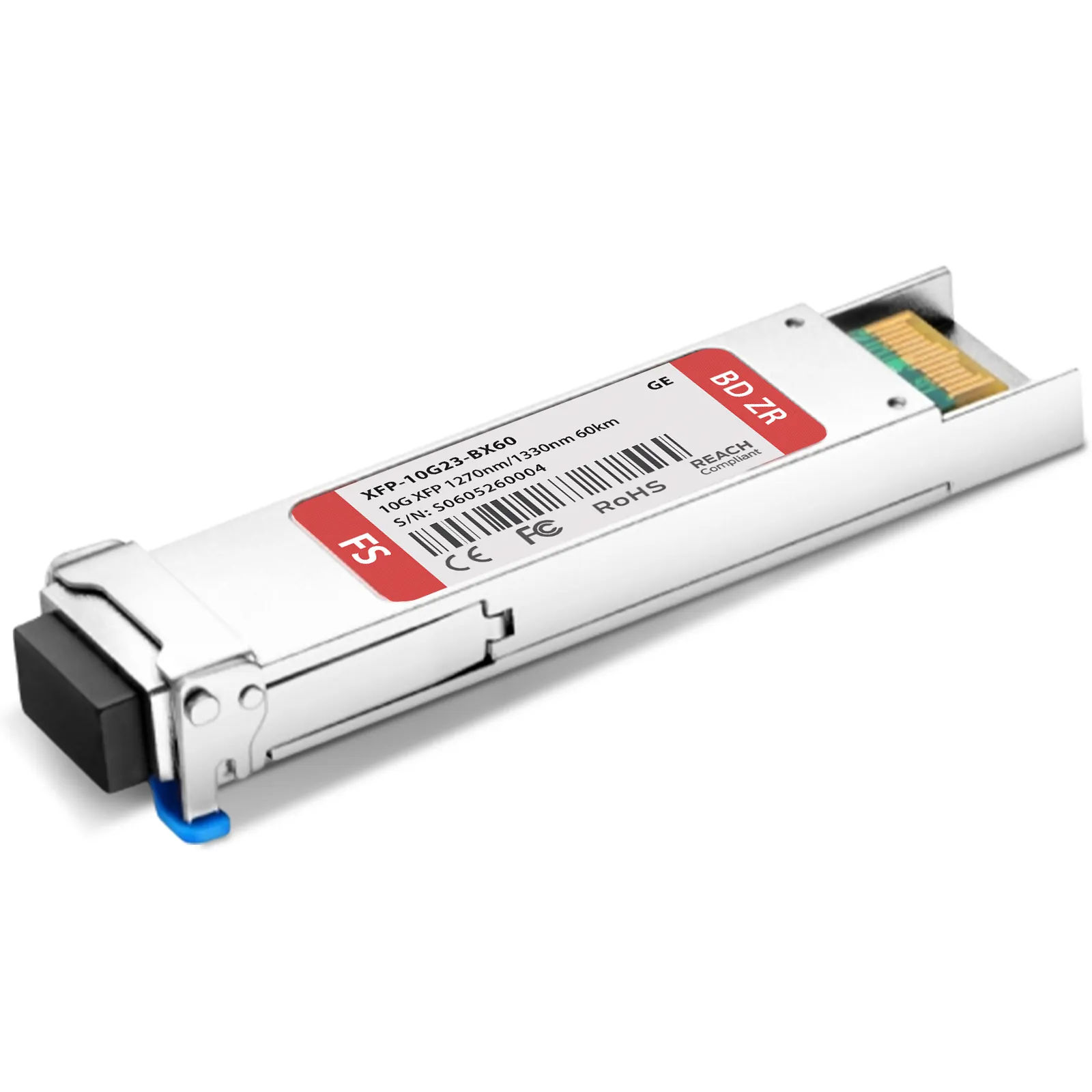Generic Compatible 10GBASE-BX-U XFP BiDi 1270nm-TX/1330nm-RX 60km Simplex LC SMF Transceiver Module