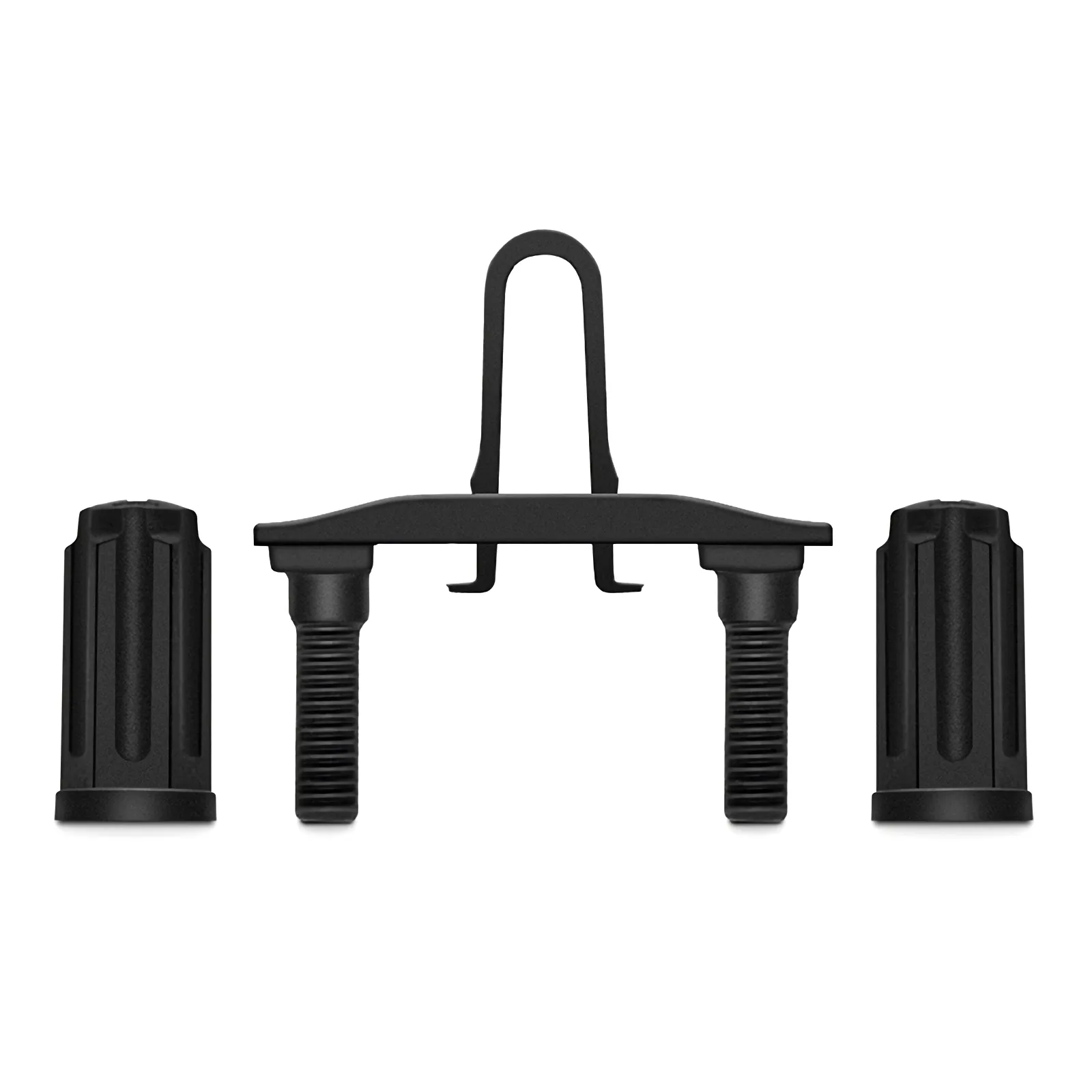 Rackstuds™ Series II DUO, 1RU Rack Screws for 19'' Racks with Square Punched Vertical Rails, Black, 20pcs/Pack