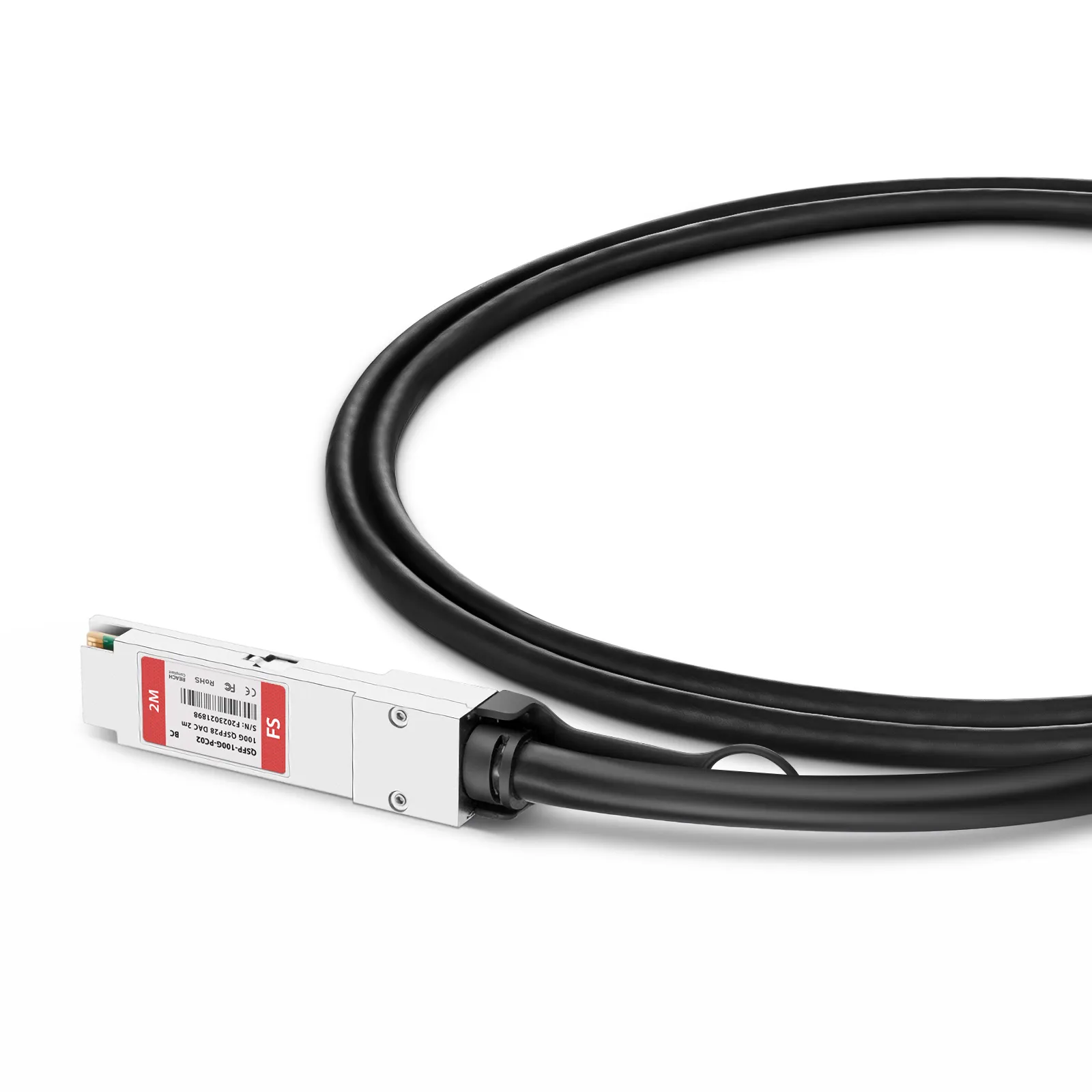 Broadcom互換 2m(7ft) 100G QSFP28 4×25G NRZ パッシブダイレクト