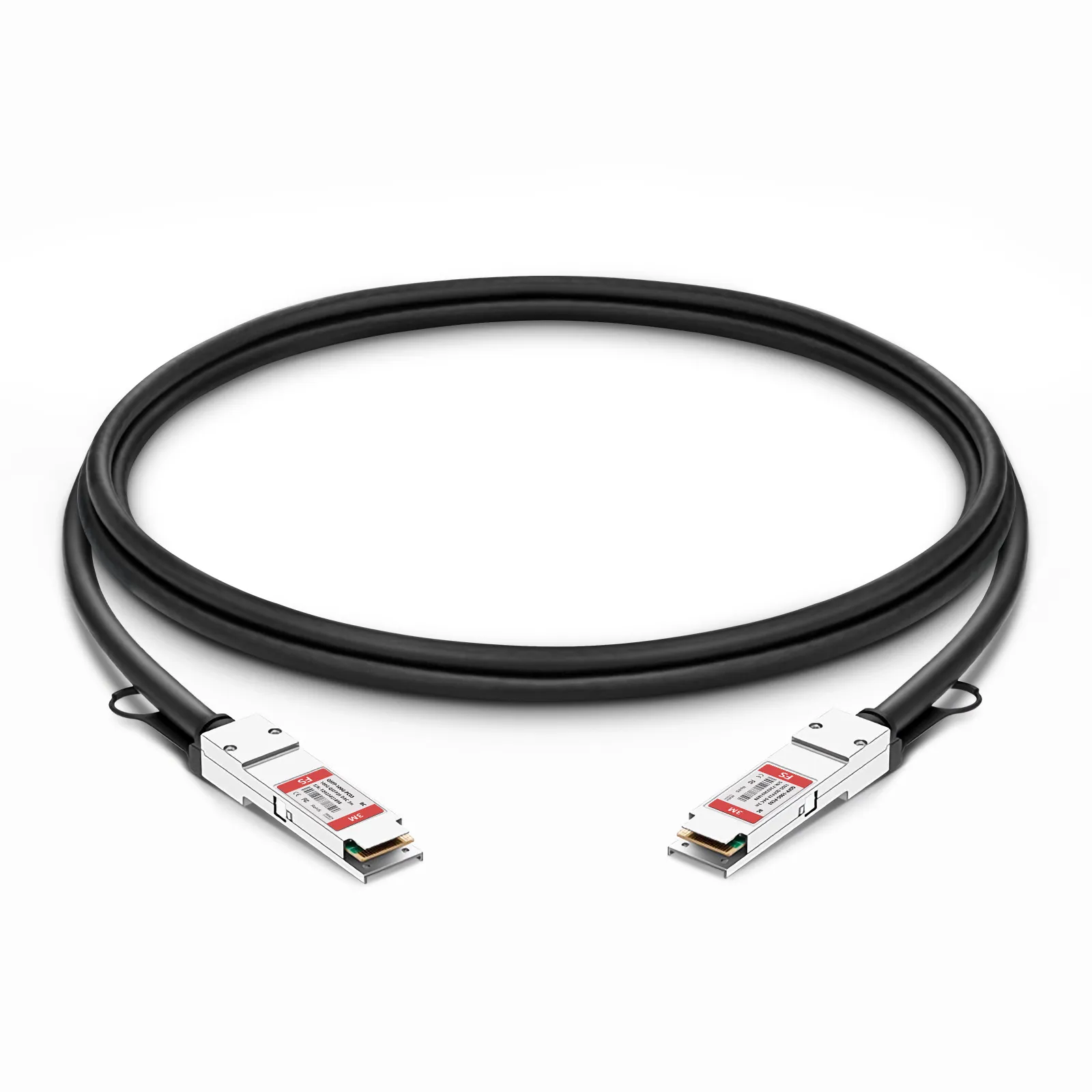 3m (10ft) 博通（Broadcom）兼容100G QSFP28無源銅芯高速線纜- FS.com