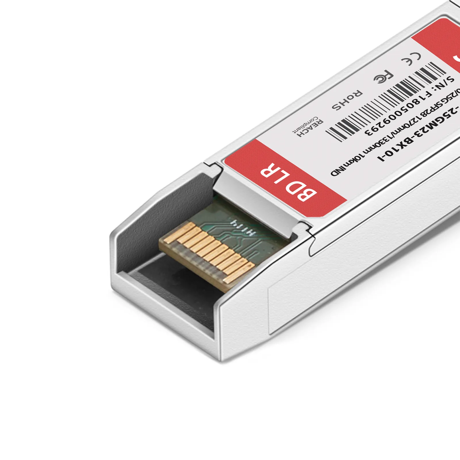 Cisco SFP-10/25G-BXU-I Compatible 10/25GBASE-U SFP28 BiDi 1270nm-TX/1330nm-RX 10km Simplex LC/UPC SMF Transceiver Module (Industrial)
