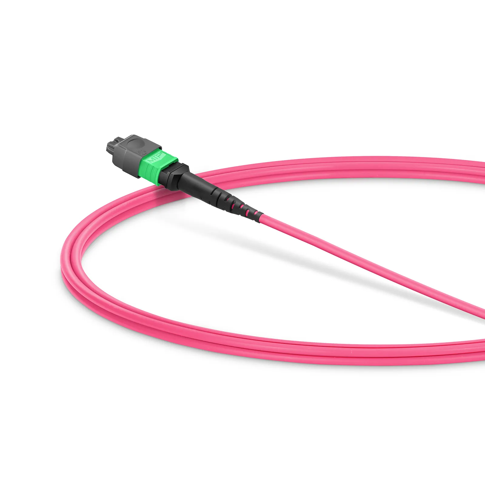 1m (3ft) MMC Jumper, MMC-16 APC (Female) to MTP®-16 APC (Female), 16 Fibers, Multimode (OM4), Plenum (OFNP), 0.35dB Max, Jumper Polarity, Magenta