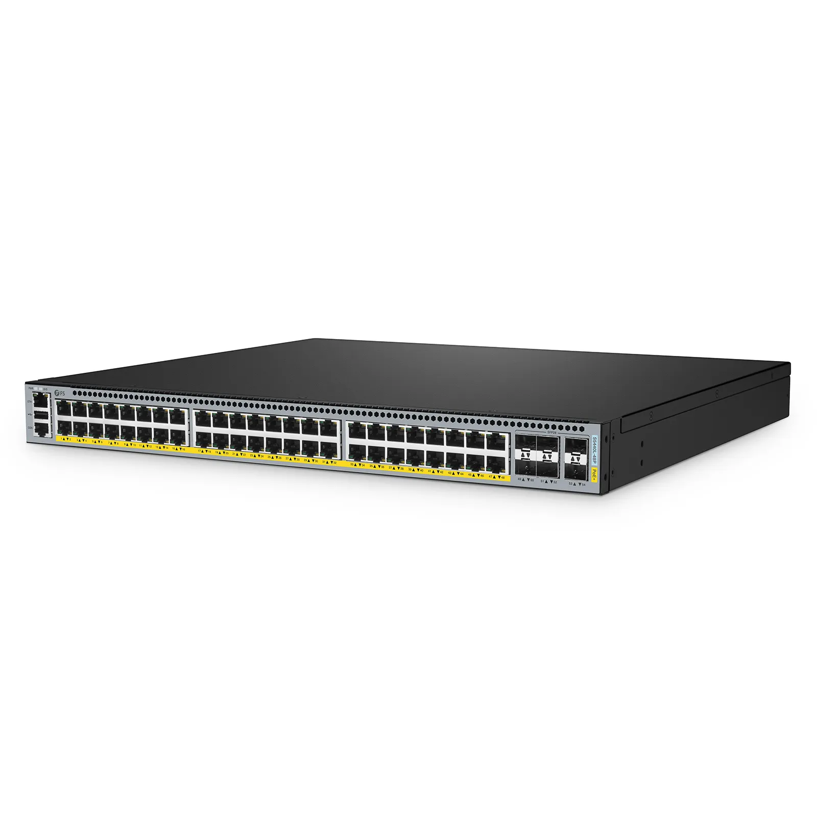 S5440L-48P, 48-Port Gigabit Ethernet L3 PoE+ Switch, 48 x PoE+ Ports @740W, with 6 x 25Gb SFP28 Uplinks, Support VXLAN & MLAG