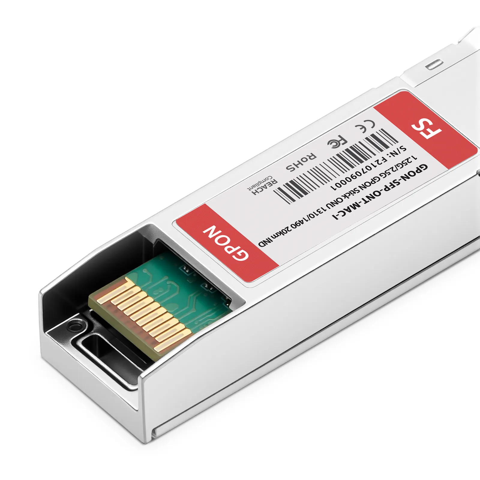 Customized GPON ONU SFP 1310nm-TX/1490nm-RX 1.244G-TX/2.488G-RX Class B+ 20km Simplex SC/APC SMF Transceiver Module (Industrial)