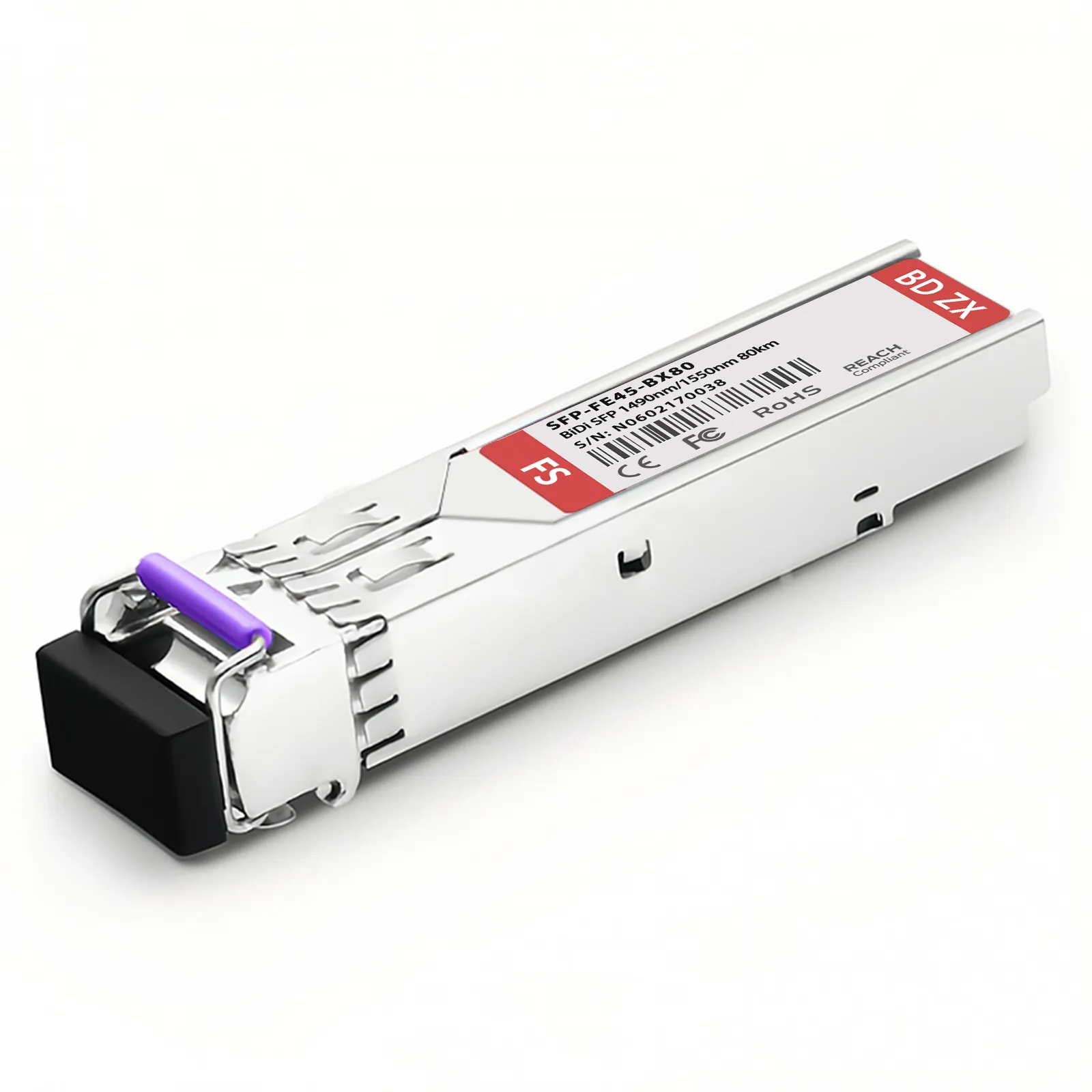 Customised 100BASE-BX BiDi SFP 1490nm-TX/1550nm-RX Transceiver