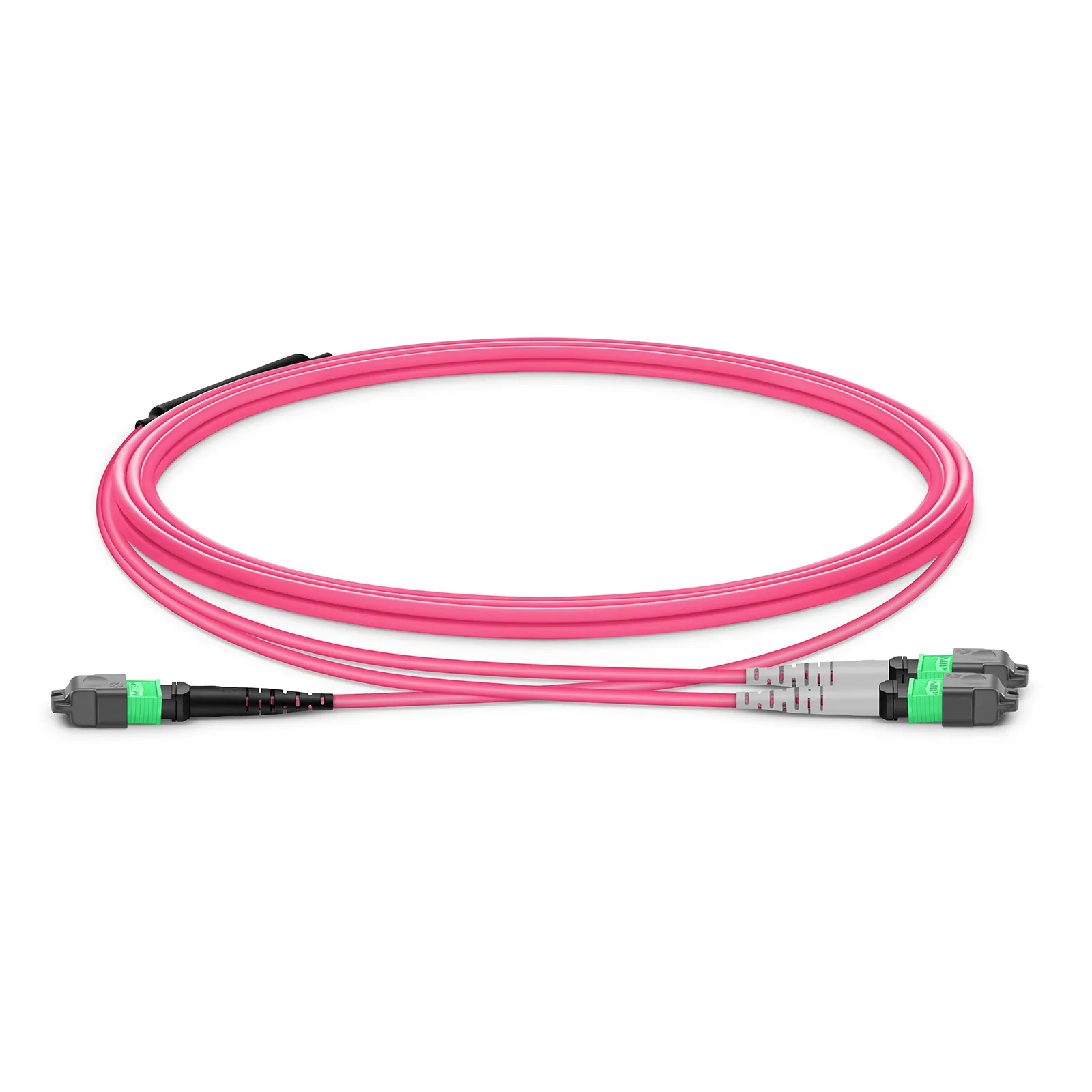 2m(7ft) MTP®-16 APC(メス) to 2x MTP®-8 APC(メス) MTP®ブレーク