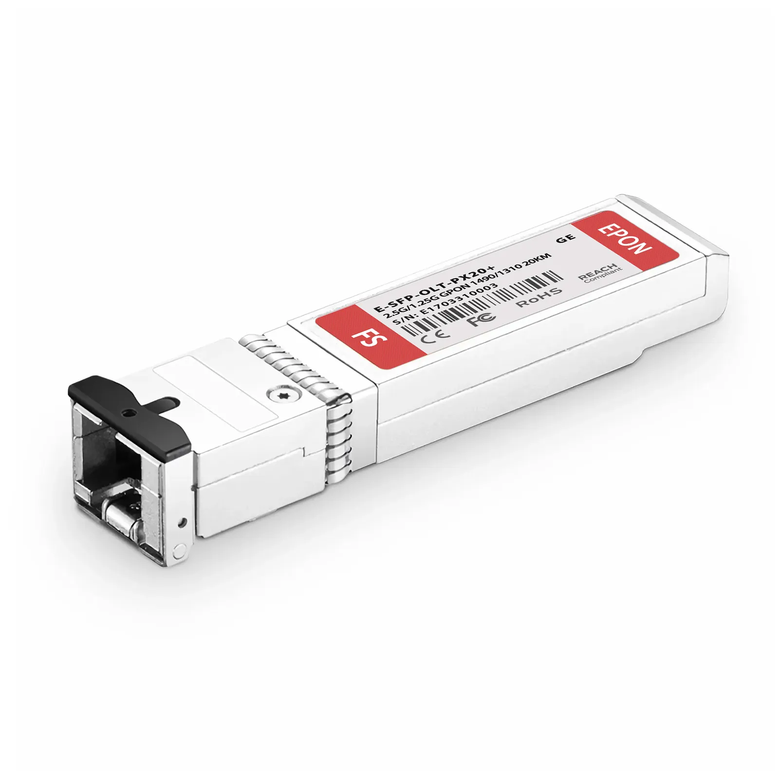 Generic Compatible EPON OLT SFP 1490nm-TX/1310nm-RX 1.25G-TX/1.25G-RX Class PX20+ 20km Simplex SC/UPC SMF Transceiver Module