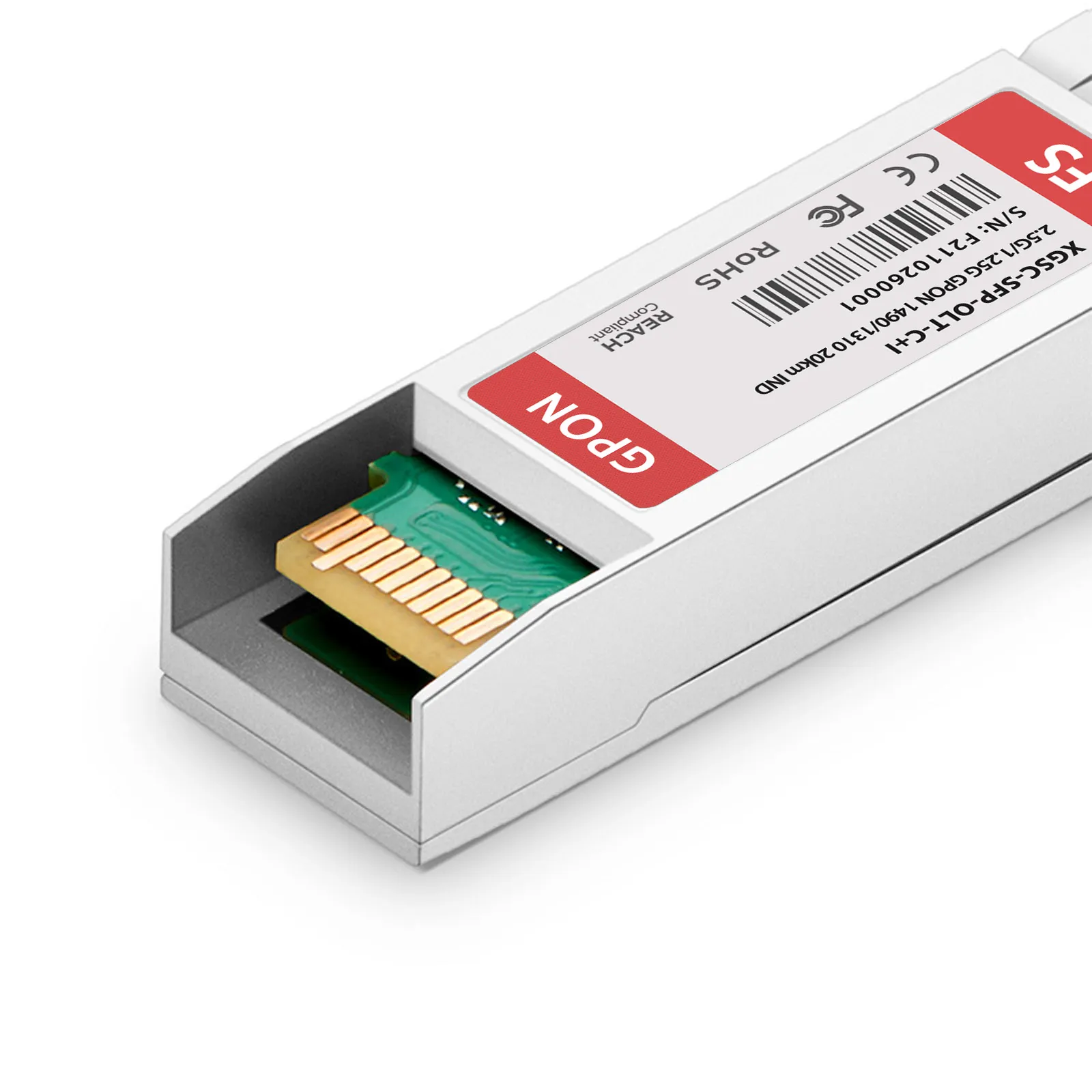 Customized XGS-PON&GPON Combo OLT SFP+ 1577nm-TX/1270nm-RX and 1490nm-TX/1310nm-RX Class C+ 20km Simplex SC/UPC SMF Transceiver Module (Industrial)