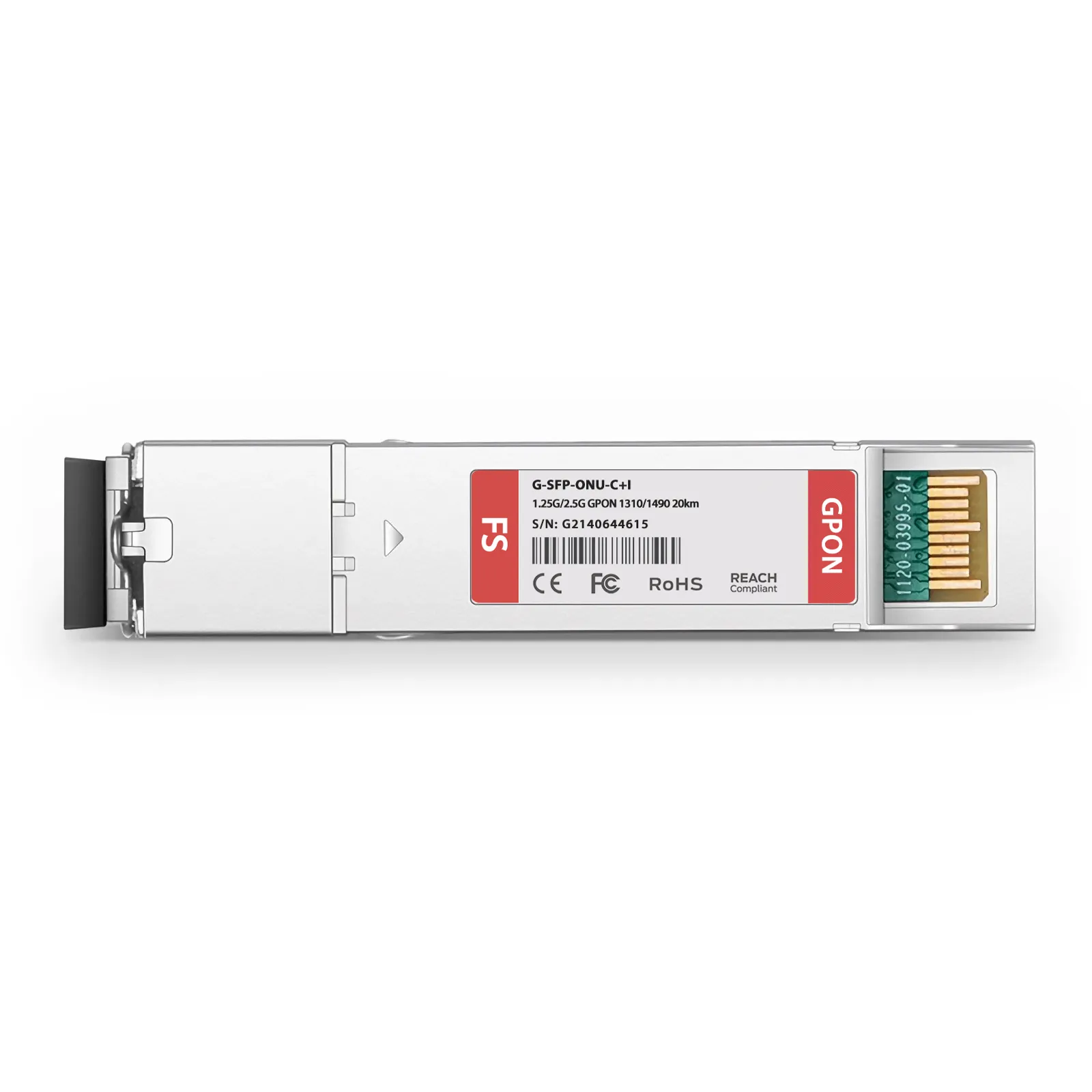 Customized GPON ONU SFP 1310nm-TX/1490nm-RX 1.244G-TX/2.488G-RX Class C+ 20km Simplex SC/APC SMF Transceiver Module (Industrial)
