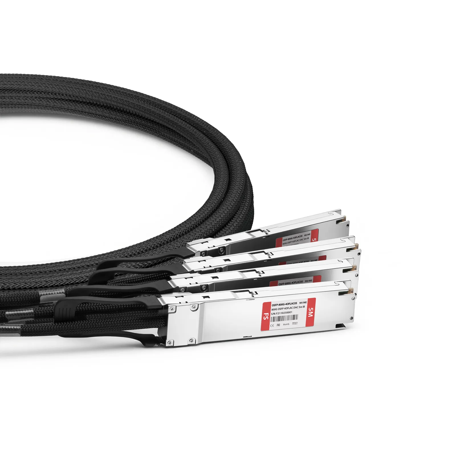 5m (16ft) NVIDIA/Mellanox MCA7J70-N005 Compatible 800G Twin-port