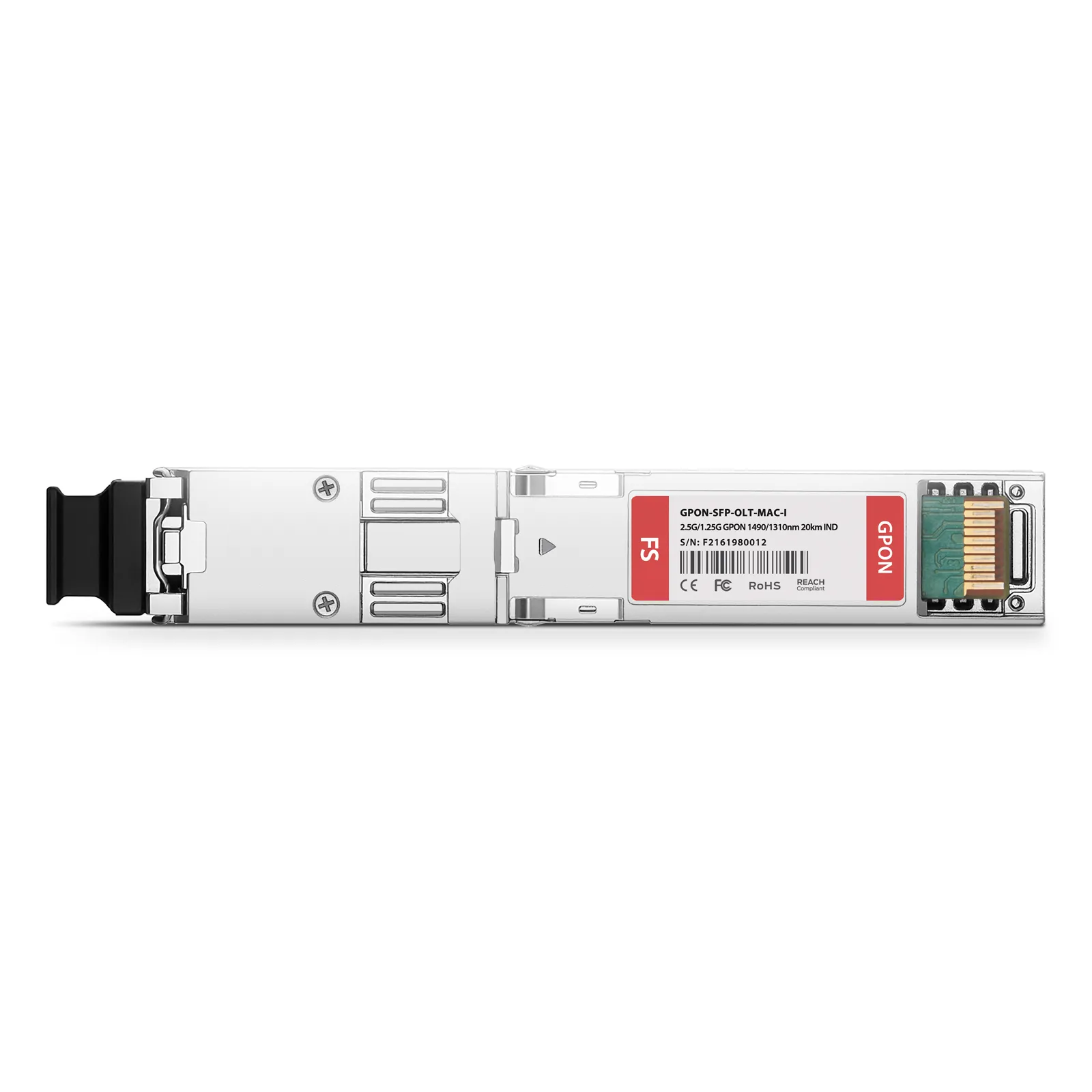 Customized GPON OLT SFP 1490nm-Tx/1310nm-Rx 2.488G-Tx/1.244G-Rx Class C+ 20km Simple SC/UPC SMF Transceiver Module (Industrial)