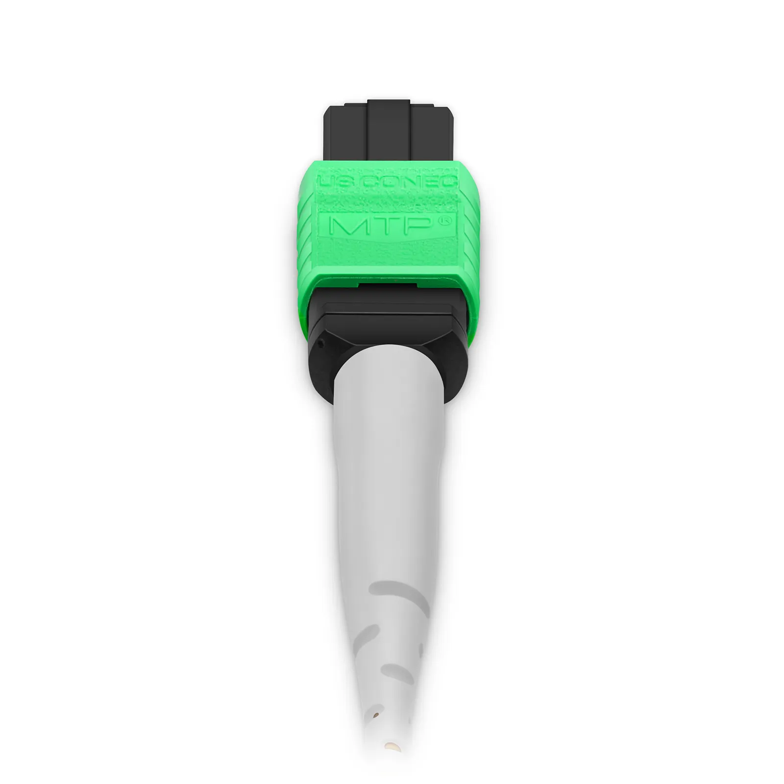 30m (98ft) MTP&reg; Hybrid Trunk Cable, MTP&reg;-8 APC (Female) to 4 LC UPC Duplex Uniboot, 32 Fibers, Single Mode (OS2), Plenum (OFNP), 0.35dB Max, Type B, Double Jacket