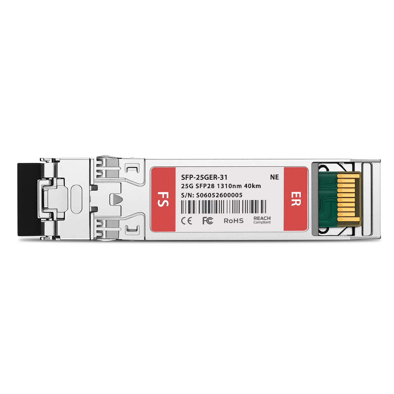 Transceiver Module Netgear Netgear Compatible 25GBASE-ER SFP28 1310nm 40km DOM Duplex LC/UPC SMF ...