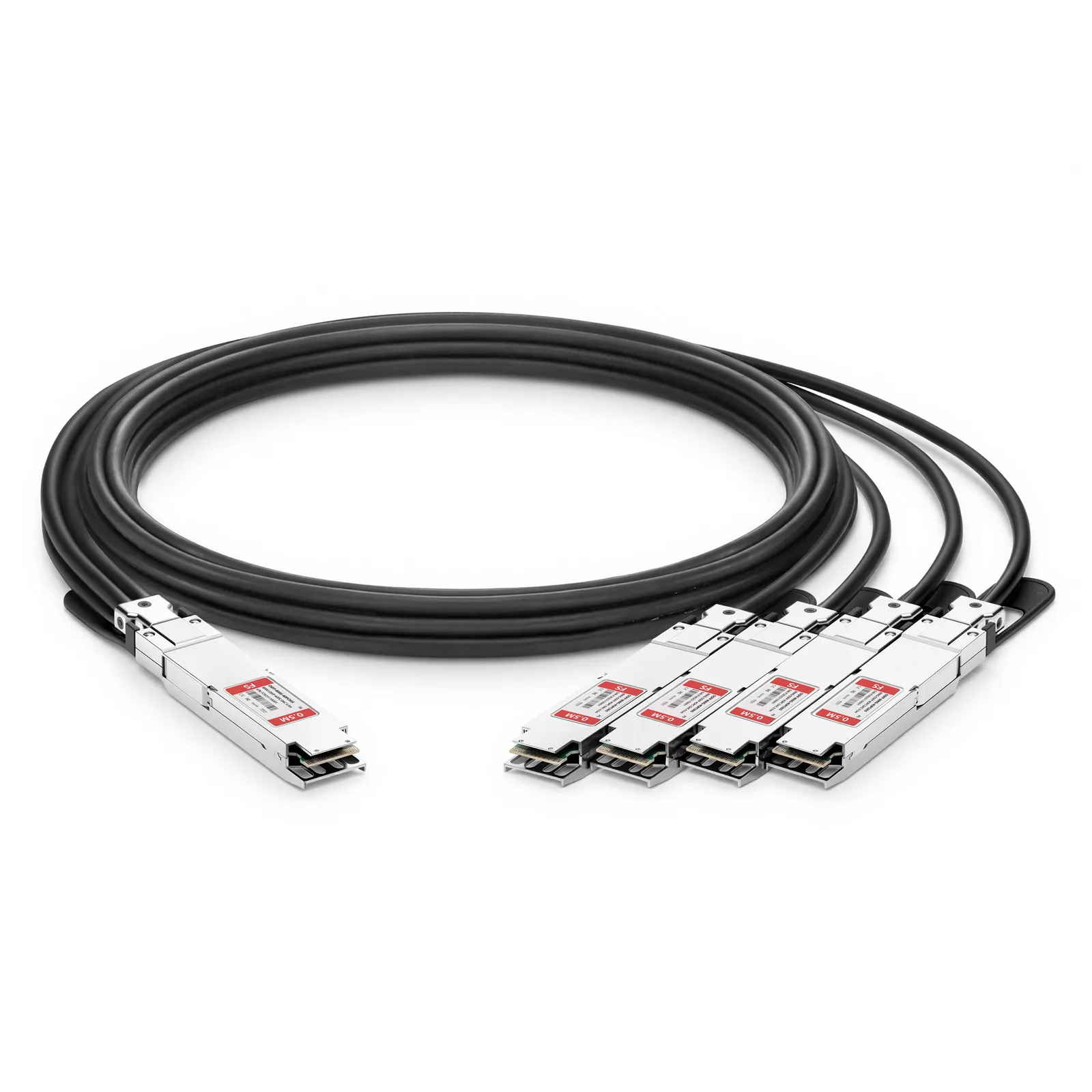 Customized 800G OSFP IHS/Finned Top to 2 x 400G OSFP IHS/Finned Top Passive Copper Breakout Cable