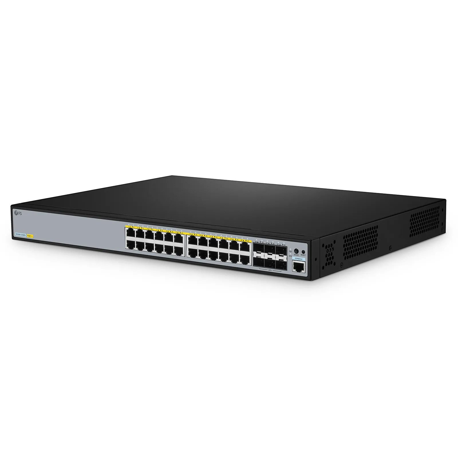 S3260-24MU, 24-Port Ethernet L2+ PoE++ Switch, 24 x 2.5GBASE-T/Multi-Gigabit, with 6 x 10Gb SFP+ Uplinks