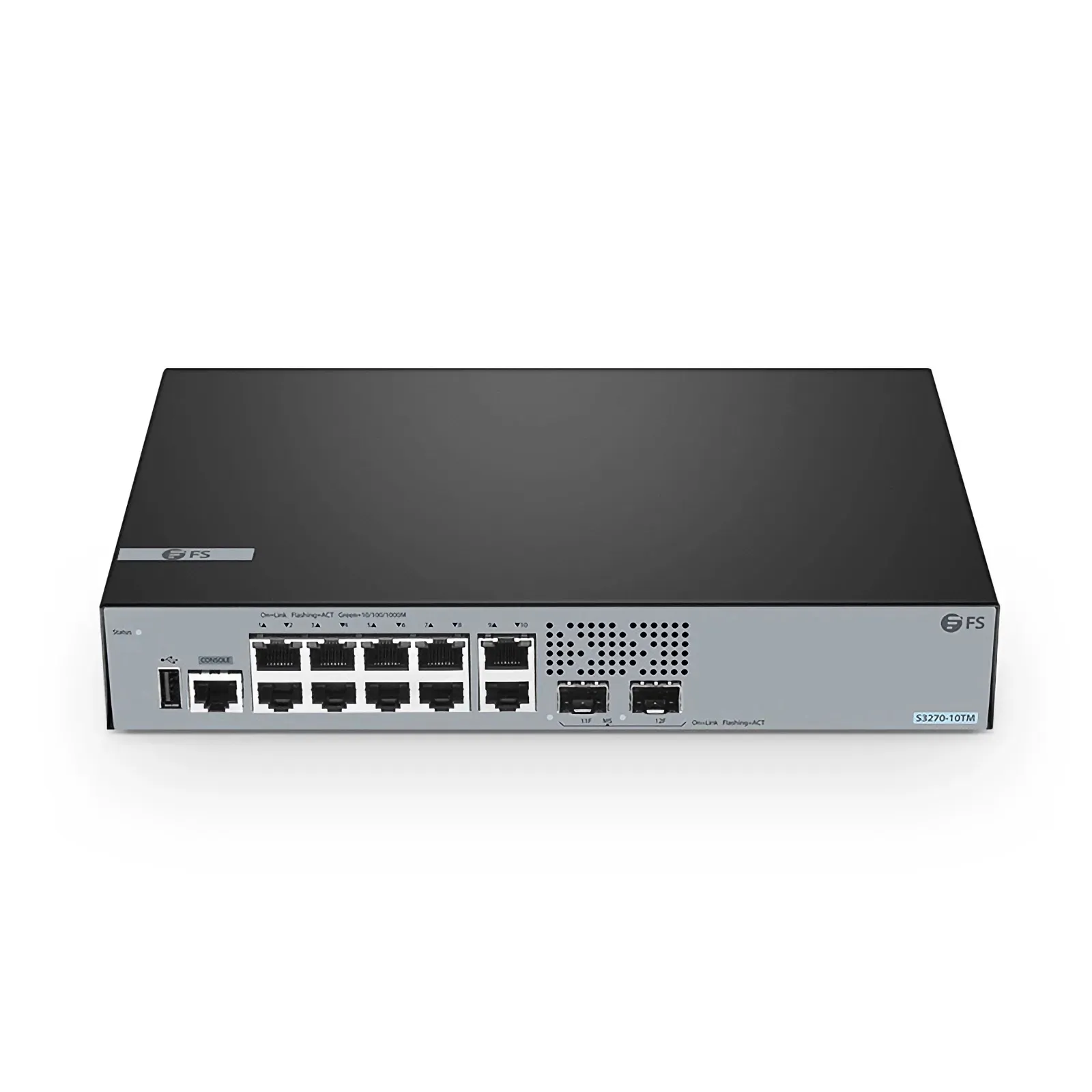 S3270-10TM、10ポート ギガビットイーサネットL2+スイッチ(10x