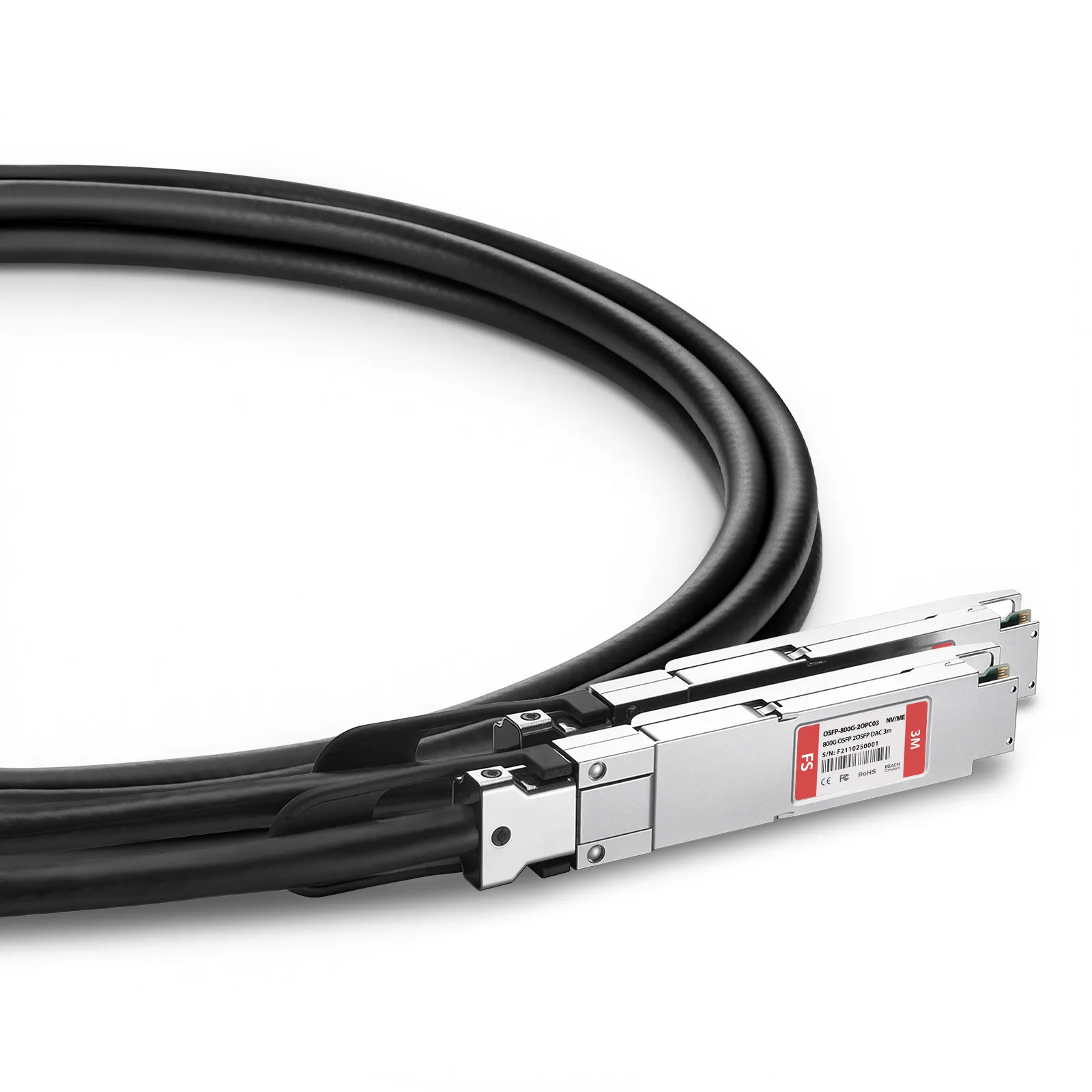 3m (10ft) NVIDIA/Mellanox MCP7Y00-N003 Compatible 800G OSFP Finned