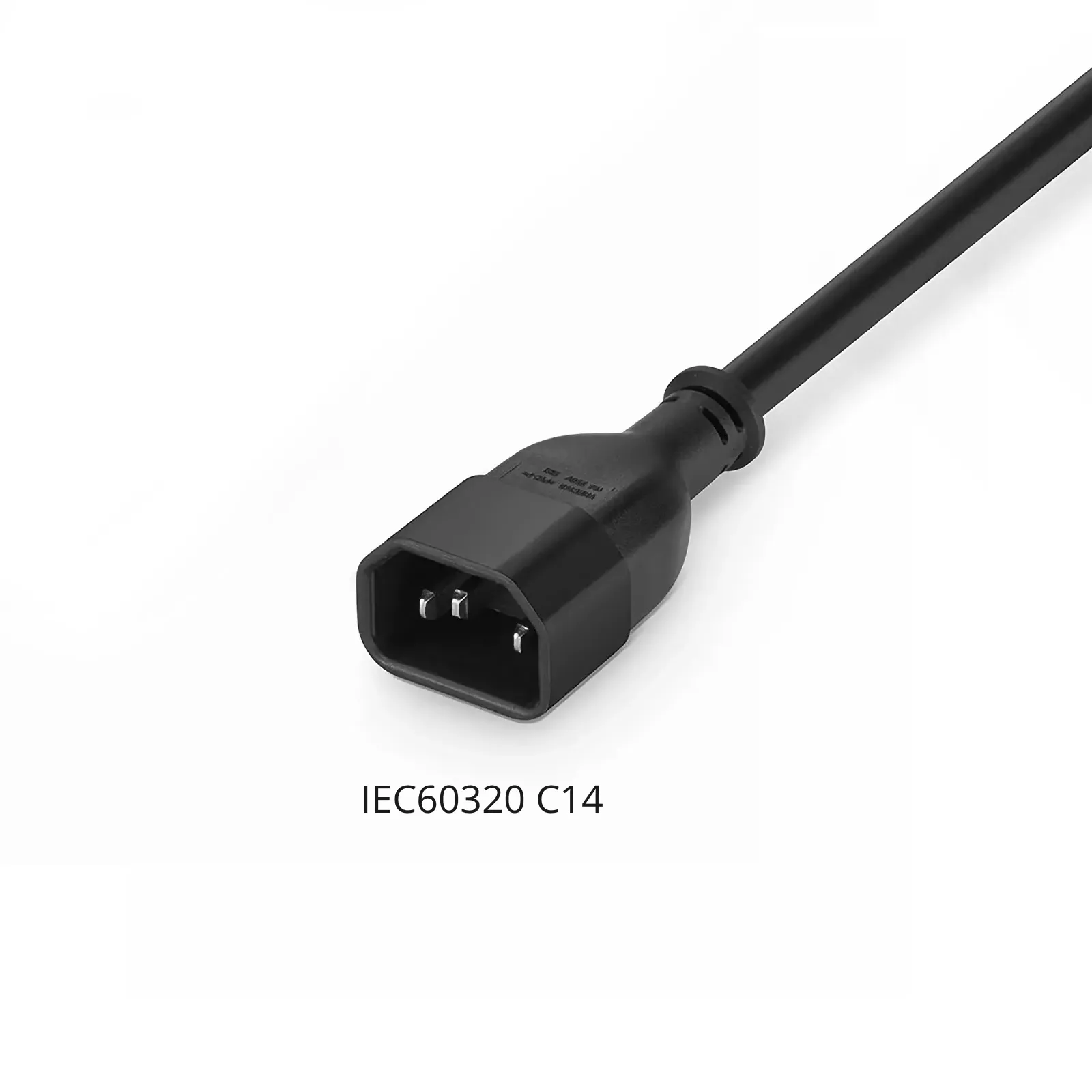 thumbnail image 2 of Kentek 1-Foot Y-Split Power Cable - IEC C14 To Dual C13 Connectors, 16AWG, 13A 250V 2 of 12
