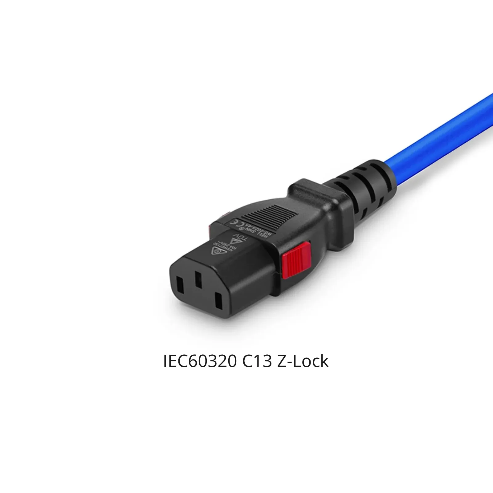 3.3ft (1m) Z-Lock Dual Locking IEC60320 C14 to IEC60320 C13 17AWG