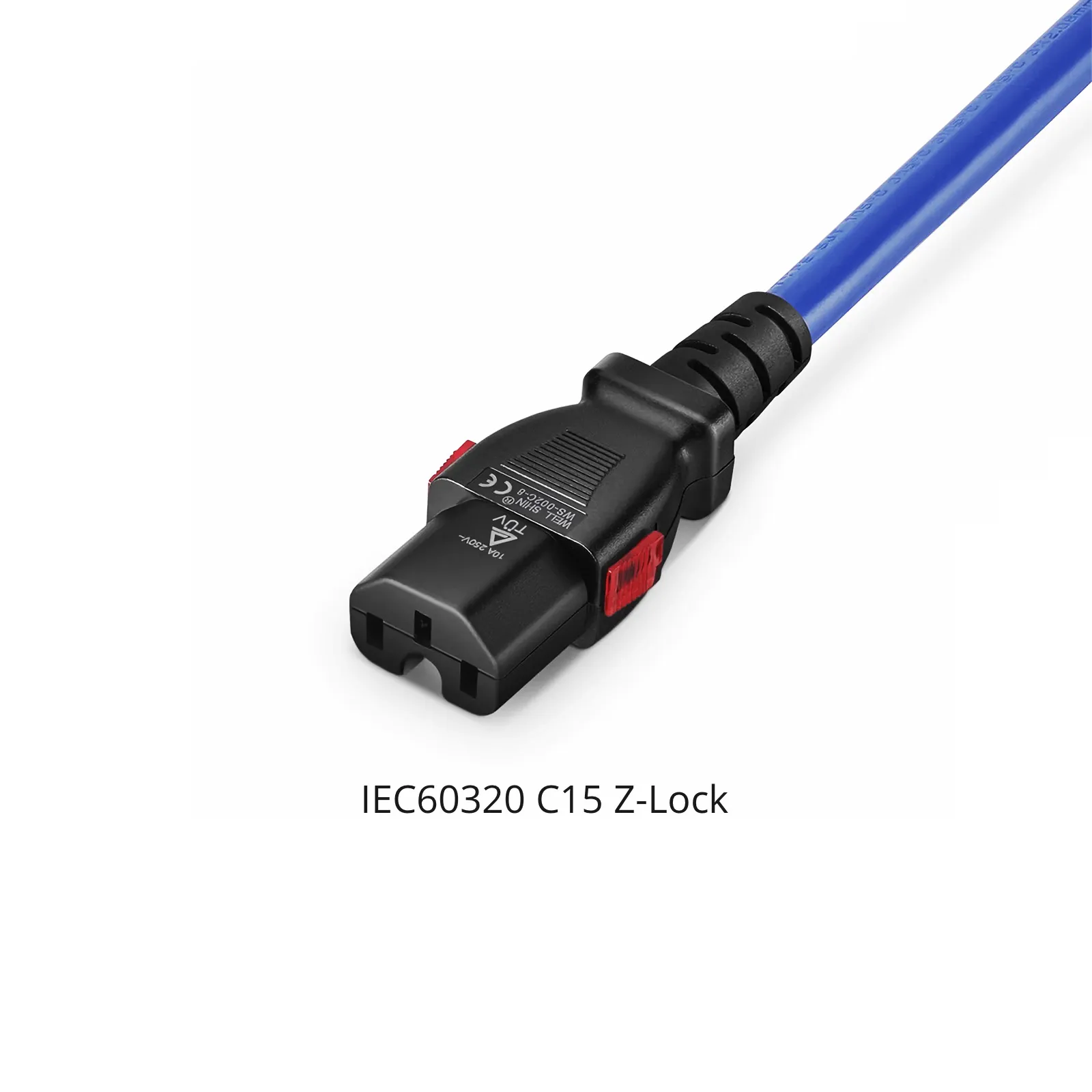 2ft (0.6m) Z-Lock Dual Locking IEC60320 C14 to IEC60320 C15 14AWG