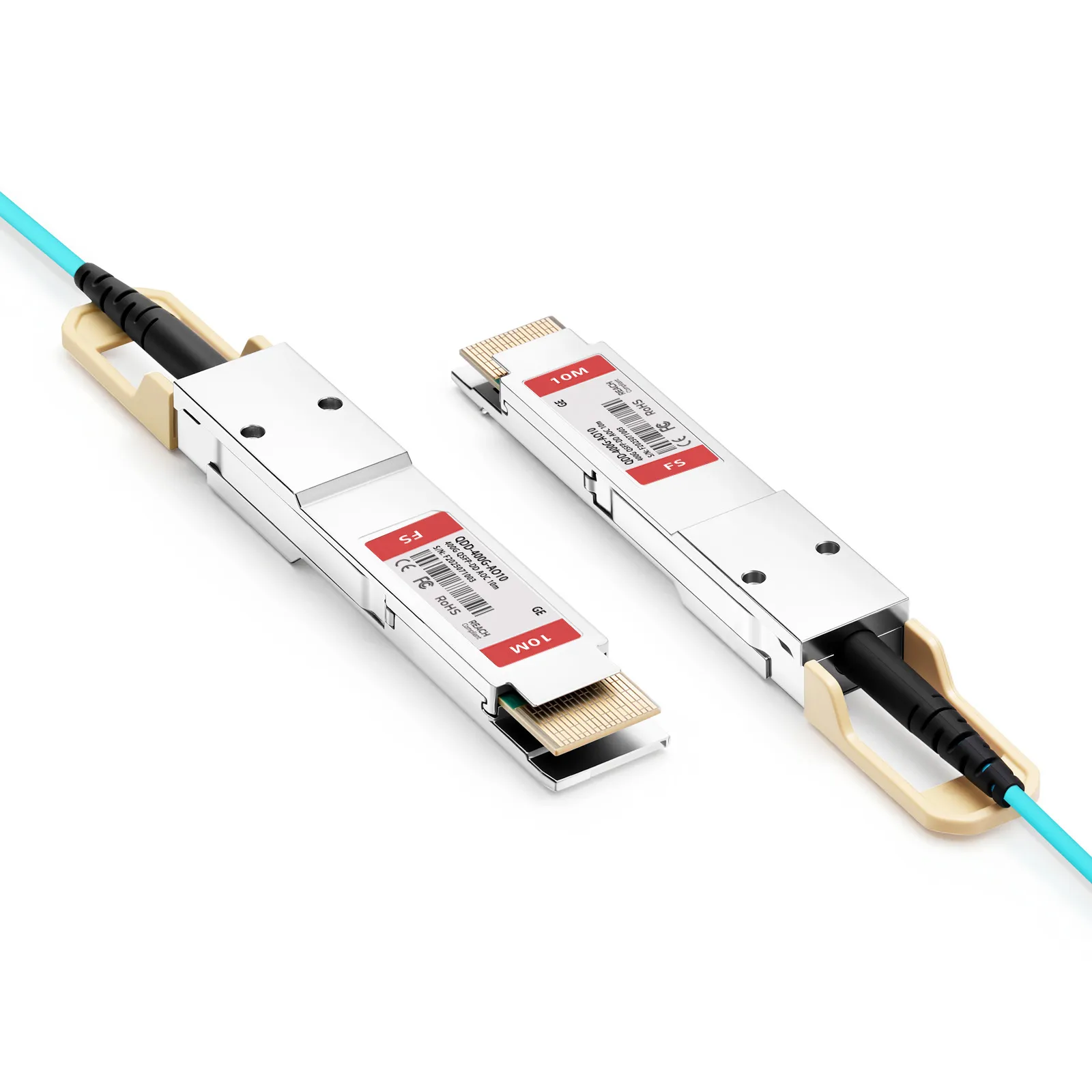 Generic対応 10m(33ft) 400G QSFP-DD 8×50G PAM4 アクティブ光ケーブル