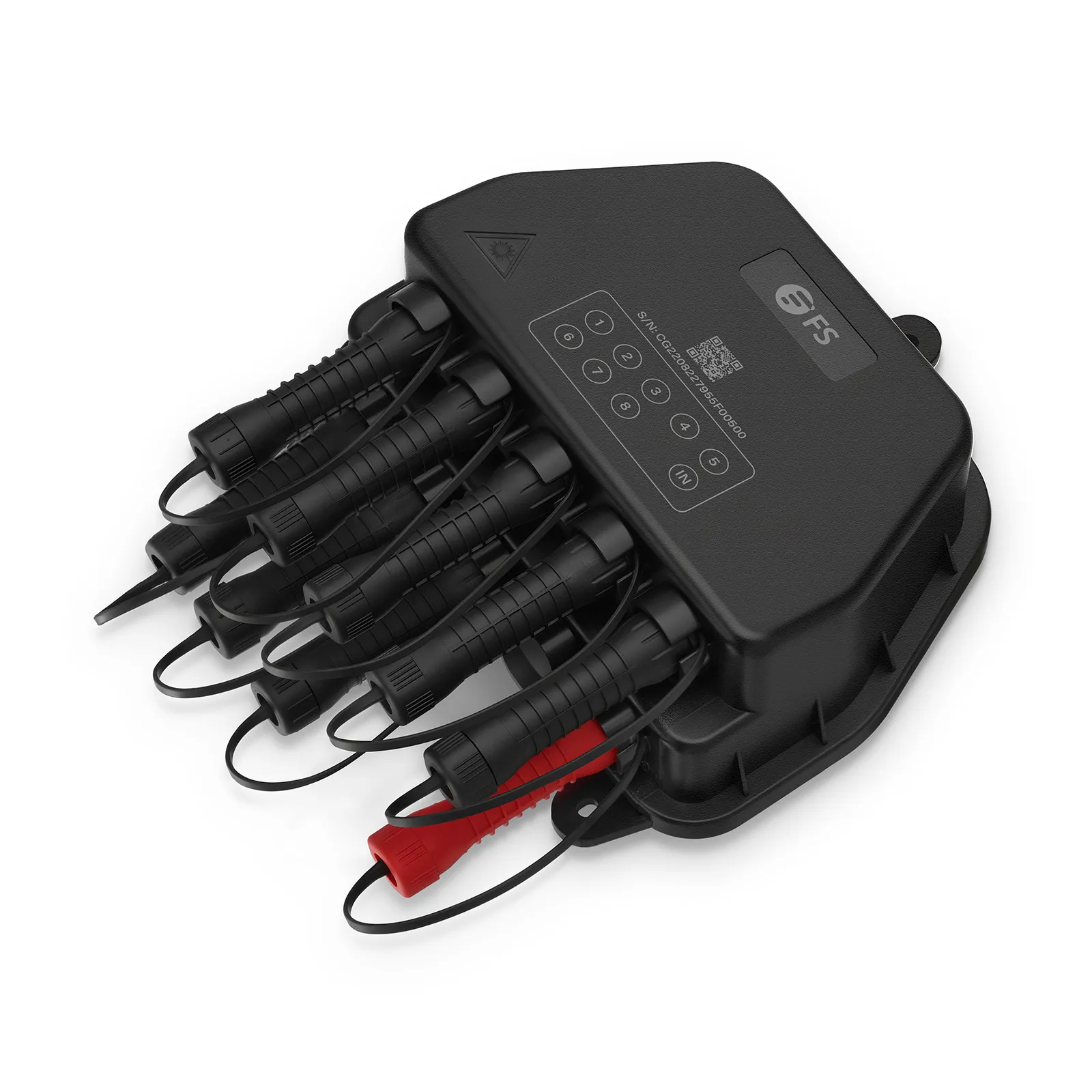 Universal Pre-Terminated End Box for Quick ODN, 9 Ports, 1:8 Splitter, Hardened SC/APC, IL ≤10.8dB, RL ≥55dB, Mechanical Seal, IP65, PC+ABS, Indoor/Outdoor, Wall/Pole/Aerial