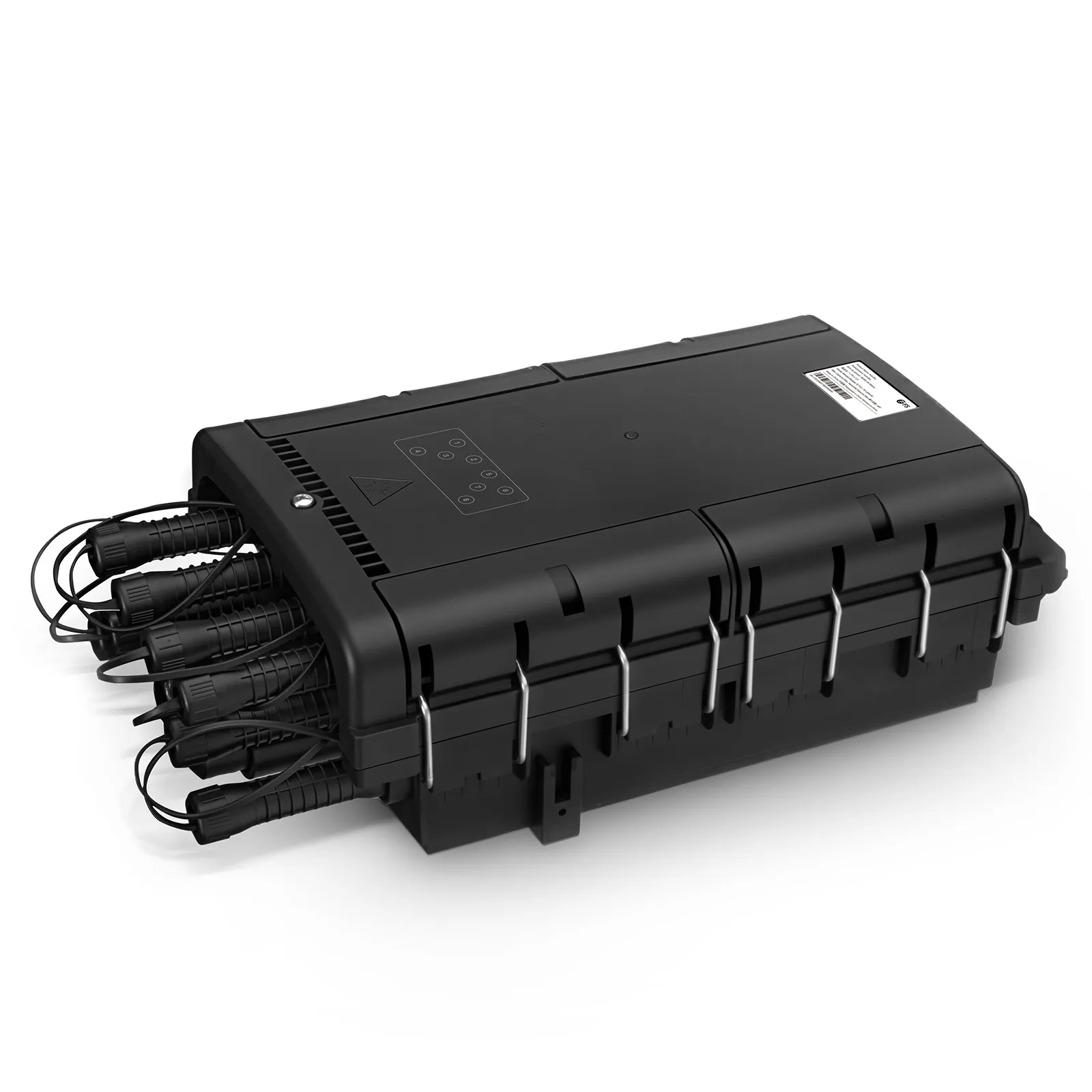 Universal Pre-Terminated Hub Box for Quick ODN, 1 Uncut Port, 8 SC/APC, Supports 1:2/1:4/1:8 Splitters, Mechanical Seal, PP+GF, IP65, Indoor/Outdoor, Wall/Pole/Aerial