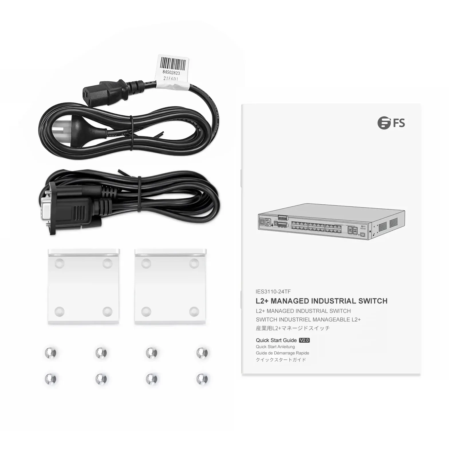 IES3110-24TF, 24-Port Gigabit Ethernet L2+ Managed Industrial Switch, 20 x 10/100/1000BASE-T, with 4 x 1Gb RJ45/SFP Combo, -40 to 75&deg;C Operating Temperature