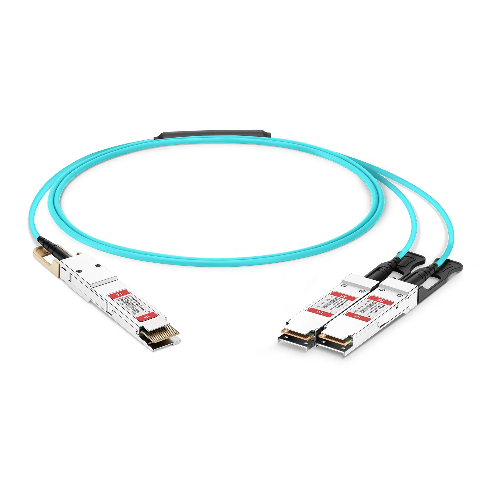 Customized 400G QSFP-DD to 2 x 200G QSFP56 Active Optical Breakout Cable