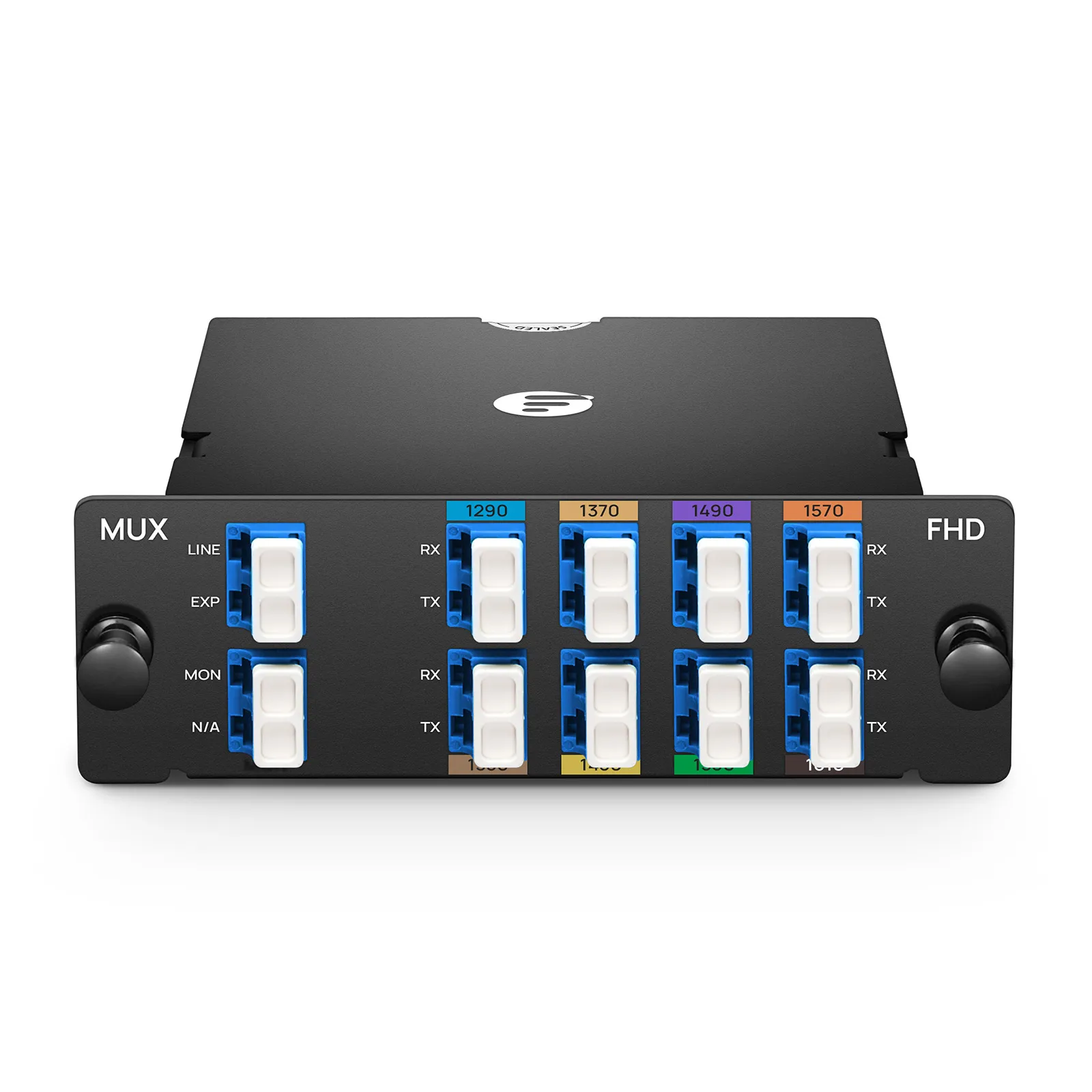 8 Channels CWDM Mux Demux, 1290-1610nm, with Monitor and Expansion Port ...
