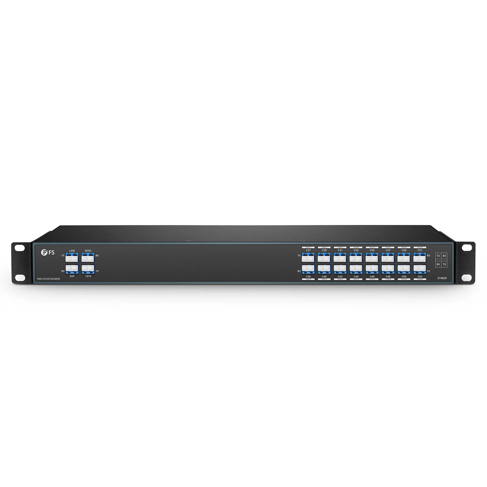 16 Channels DWDM Mux Demux, 100GHz C37-C52, with Monitor, Expansion and ...