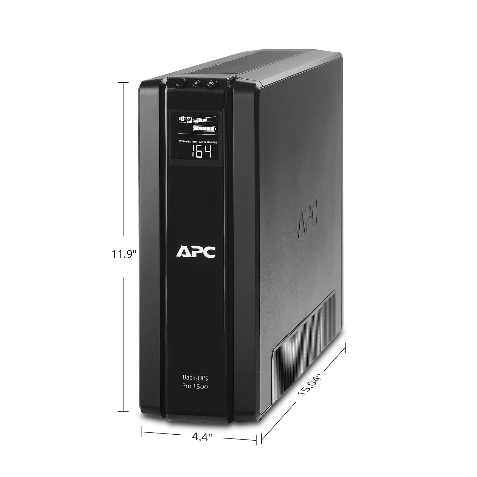 APC Back-UPS Pro, 1500VA/865W, 120V, 10 x 5-15R Outlets, AVR, LCD, 1 Replaceable Battery Module, Tower