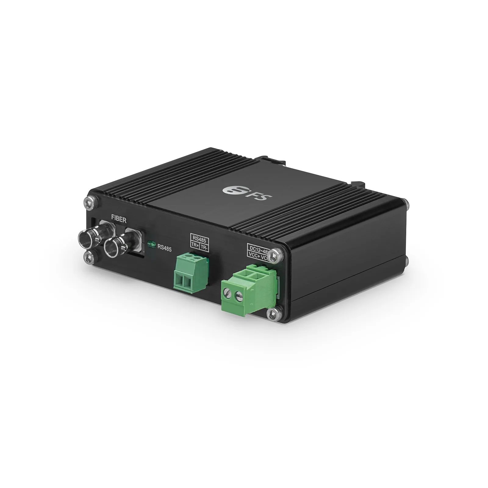 Industrial Unmanaged 1 x RS485 2-Wire to 1 x 100Base-X Multimode ST 850nm 550m Ethernet Media Converter