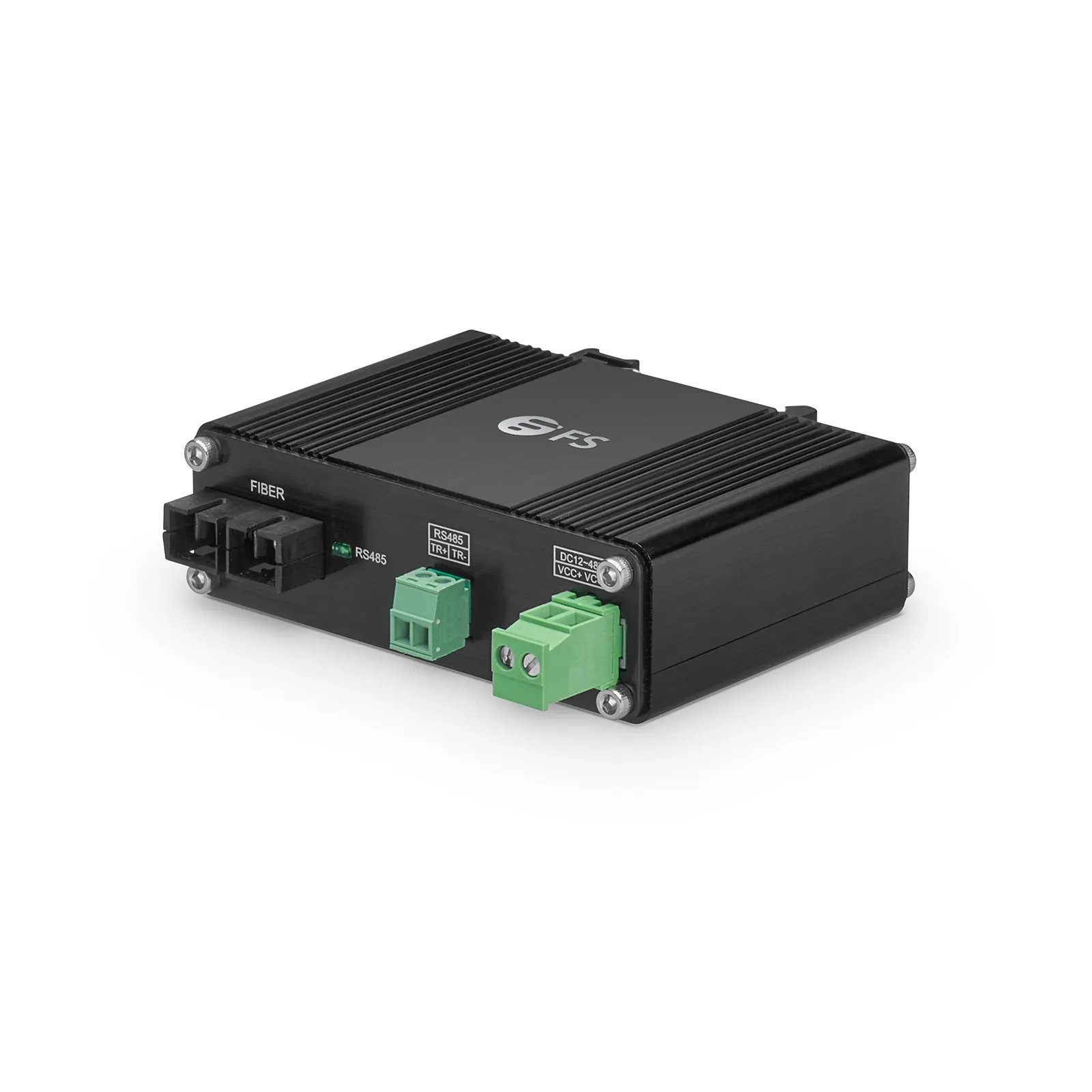Industrial Unmanaged 1 x RS485 2-Wire to 1 x 100Base-X Single Mode SC 1310nm 20km Ethernet Media Converter