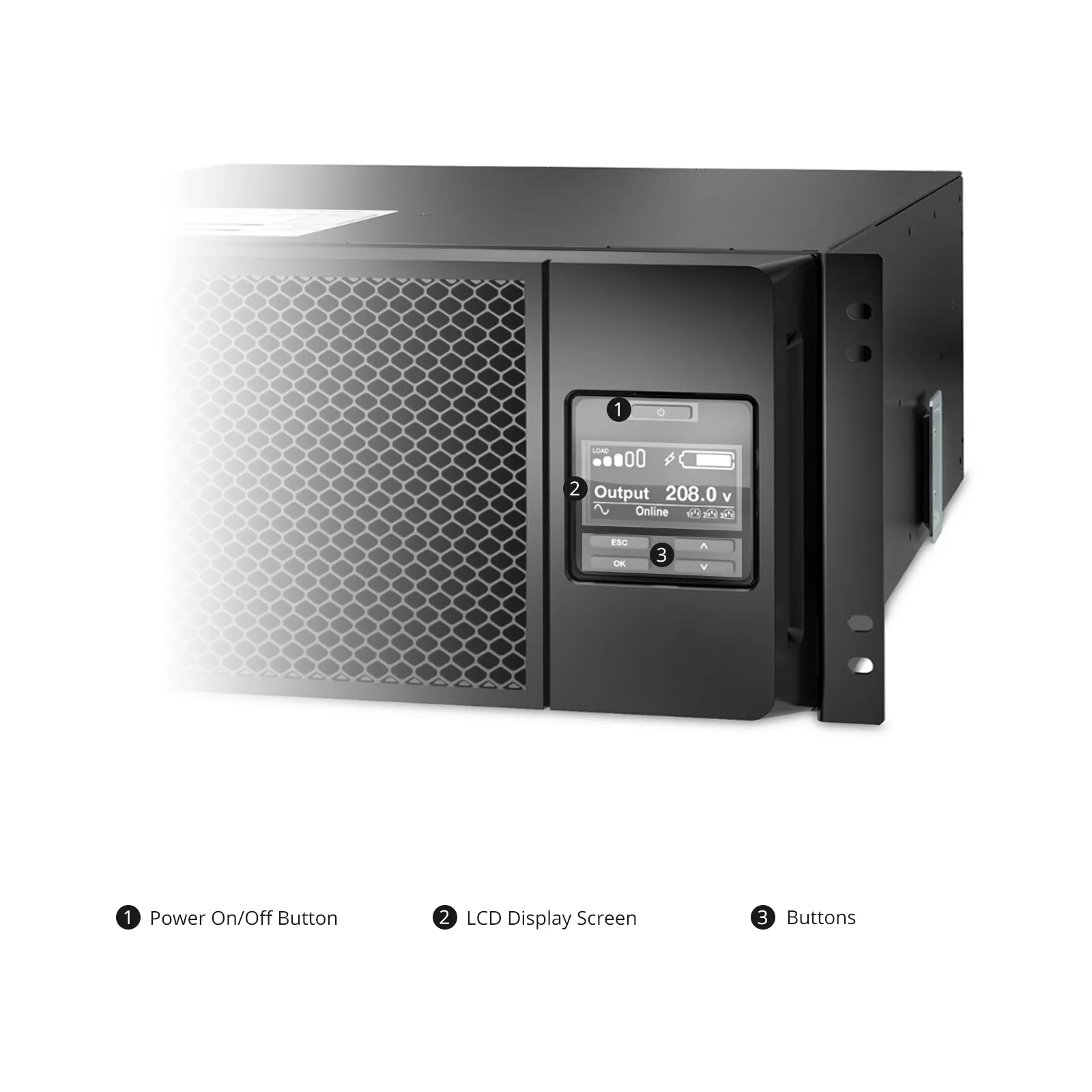 APC Smart-UPS On-line, 6kVA/6kW, 208V, 2 x L6-20R & 3 x L6-30R Outlets, Network Card & SmartSlot, 2 Replaceable Battery Modules, Rack 4U/Tower Convertible