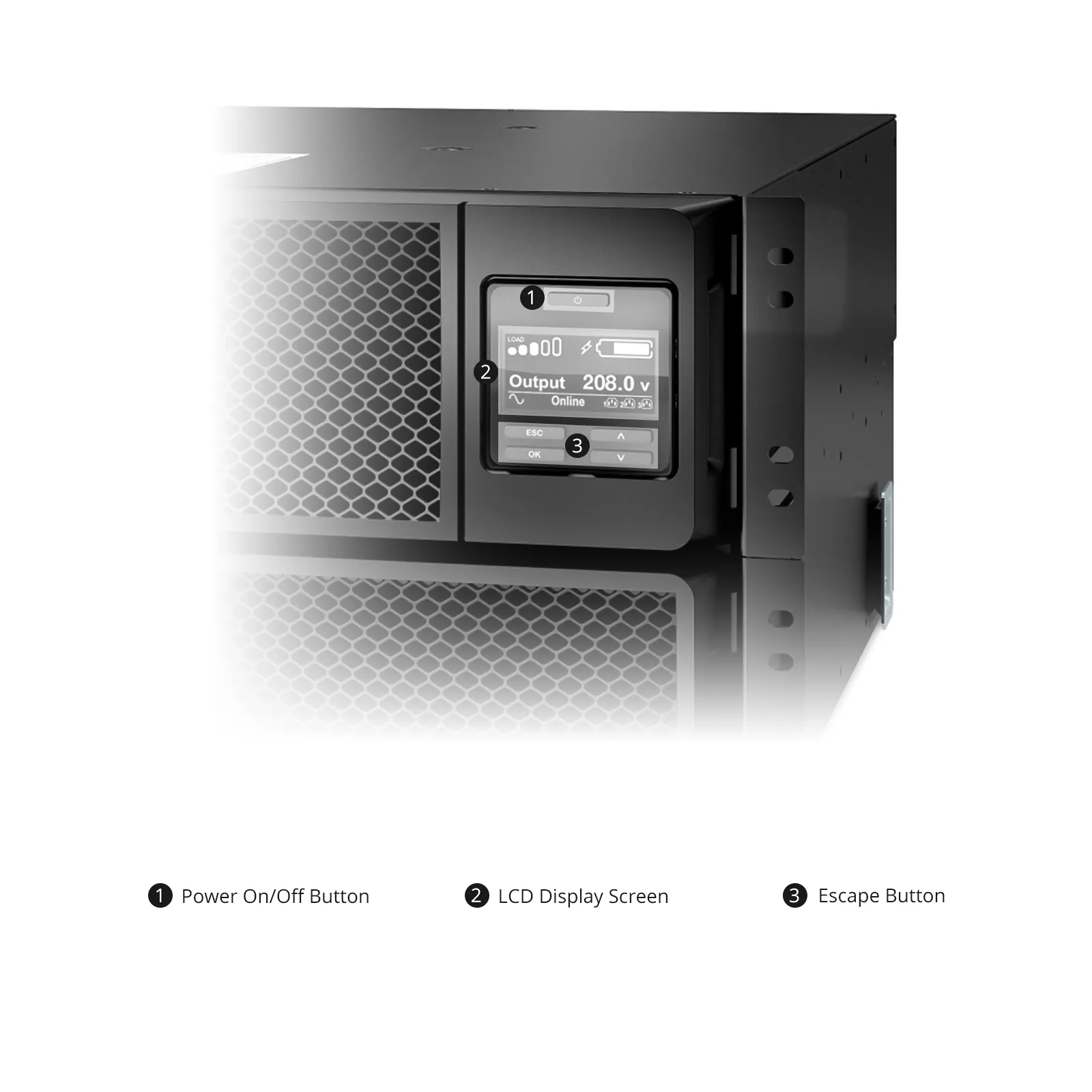 APC Smart-UPS On-line, 8kVA/8kW, 208V, 6 x C13 & 4 x C19 Outlets, Network Card & SmartSlot, 4 Replaceable Battery Modules, Rack 6U/Tower Convertible