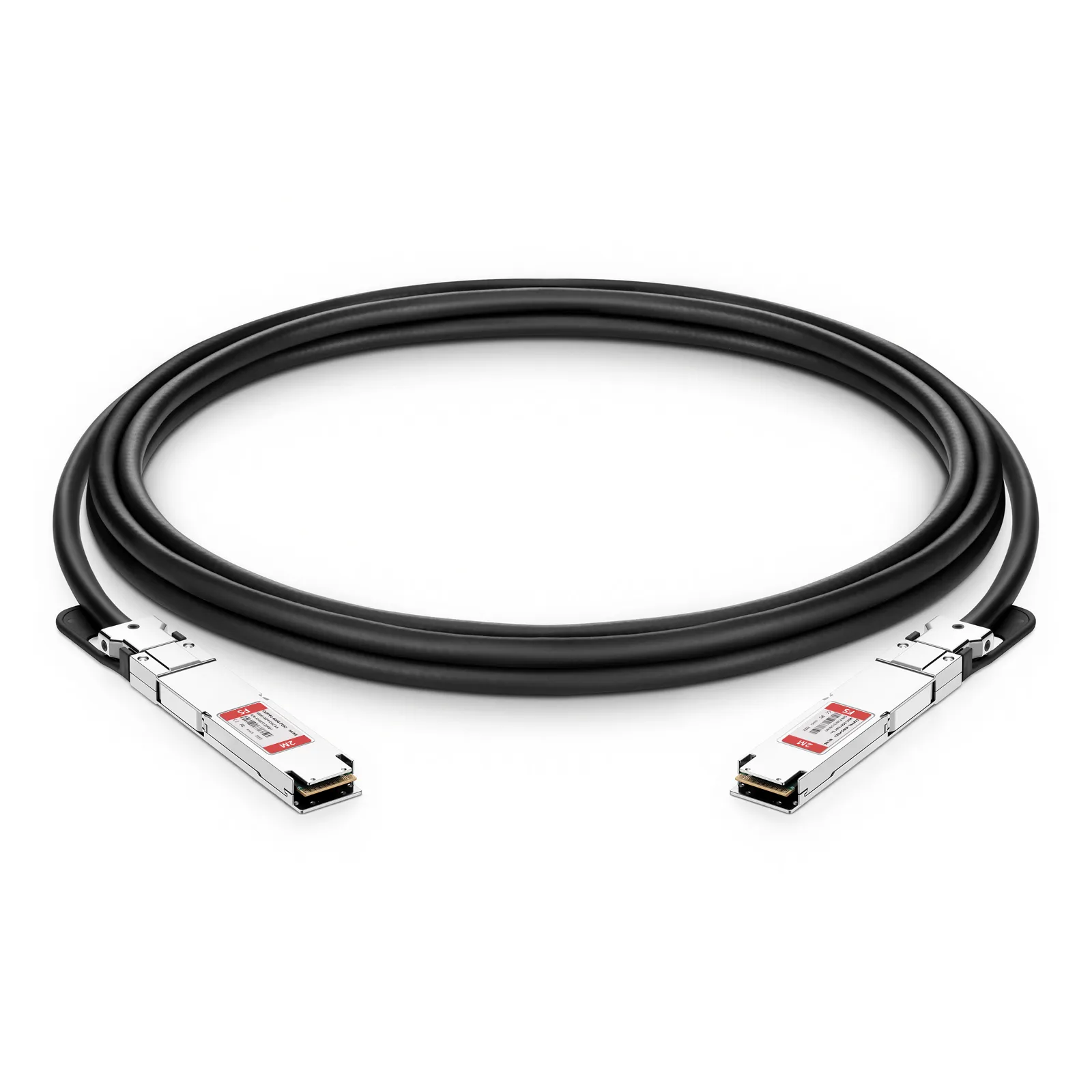 2m (7ft) NVIDIA/Mellanox Compatible 400G OSFP 4 x 100G PAM4 RHS/Flat Top Ethernet Passive Copper Twinax Cable