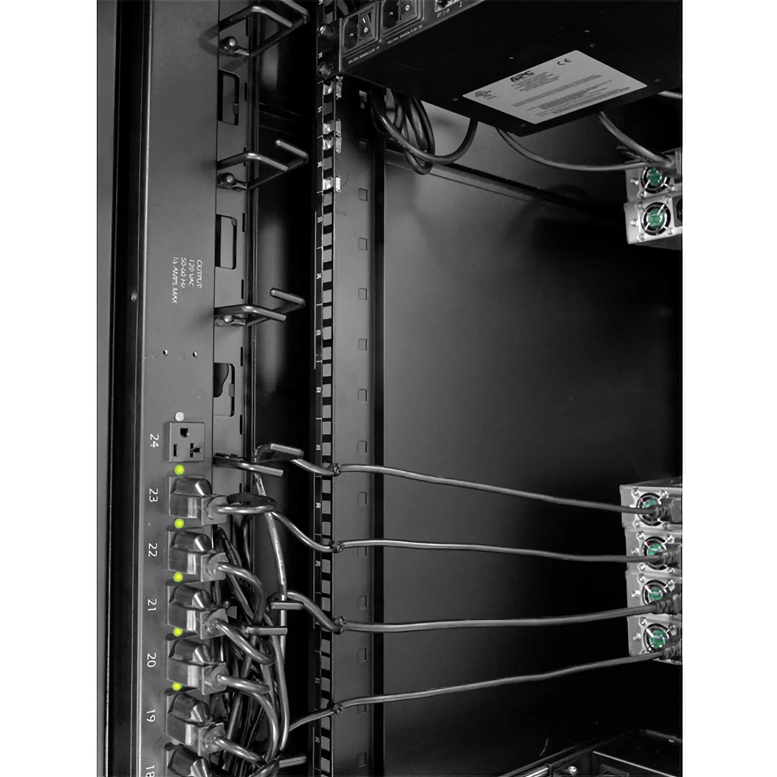 APC&trade; NetShelter Vertical Single Sided Cable Manager, 0RU, D-Rings, 2.2 in. Wide, 2-Pack