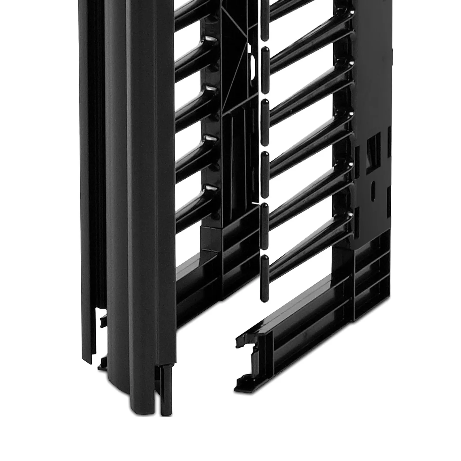 APC NetShelter High-Capacity Vertical Single Sided Cable Manager for 2 & 4-Post Racks, 44RU, Bend Radius Finger with Cover, 6 in. Wide
