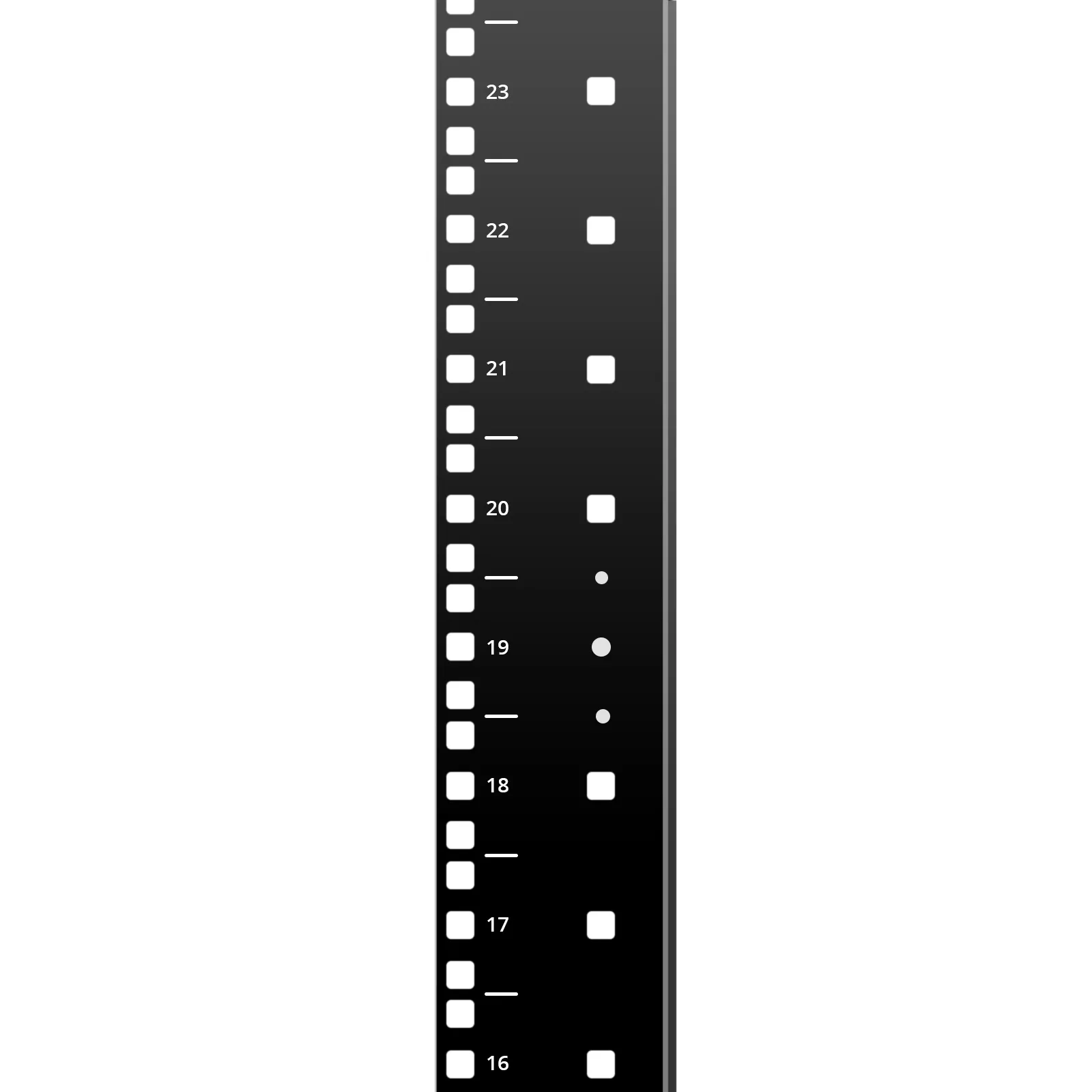44U APC™ NetShelter 4-Post Open Frame Rack, Square Holes - FS.com