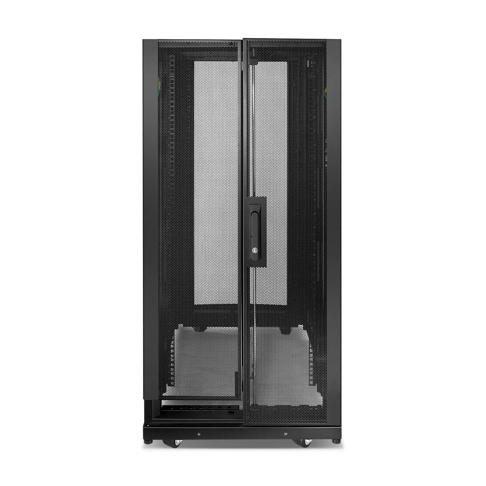 24U APC&trade; NetShelter SX Black Network & Server Cabinet 600 x 1070mm with Side Panels