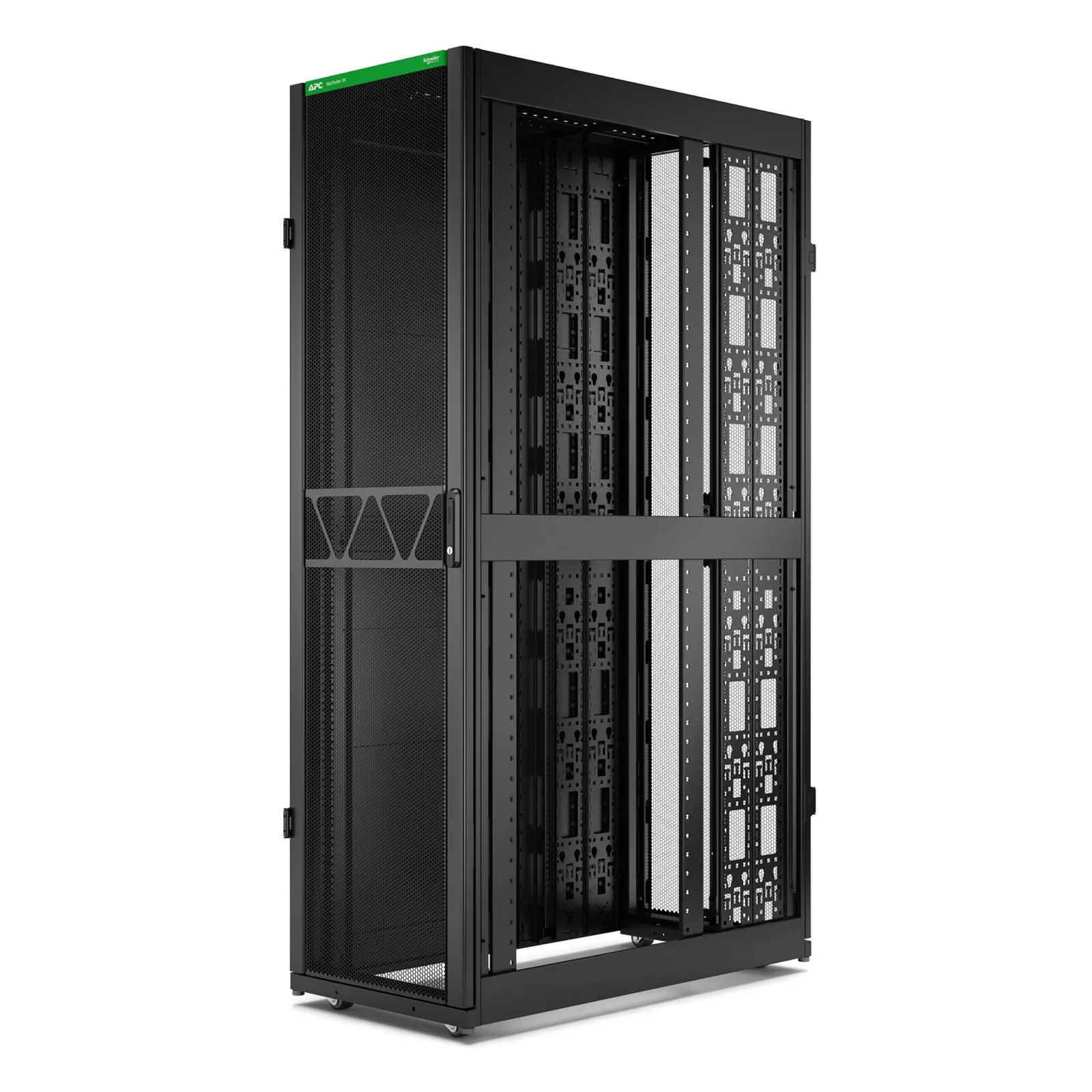 45U APC&trade; NetShelter SX Black Network & Server Cabinet 600 x 1200mm with Side Panels