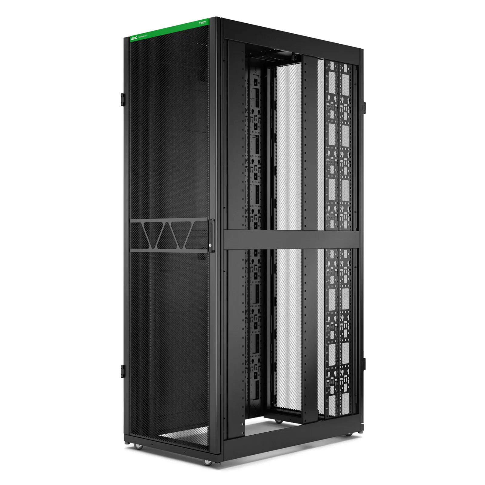 48U APC&trade; NetShelter SX Black Network & Server Cabinet 750 x 1200mm with Side Panels