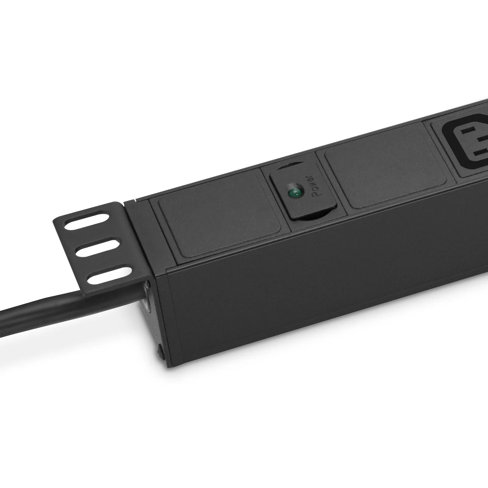 3.84kW Single-Phase 16A/230V Basic Rack PDU, 6 x C13 & 2 x C19 Outlets, IEC309 16A 2P + E Plug, 10ft Cord, 1U Rack-Mount