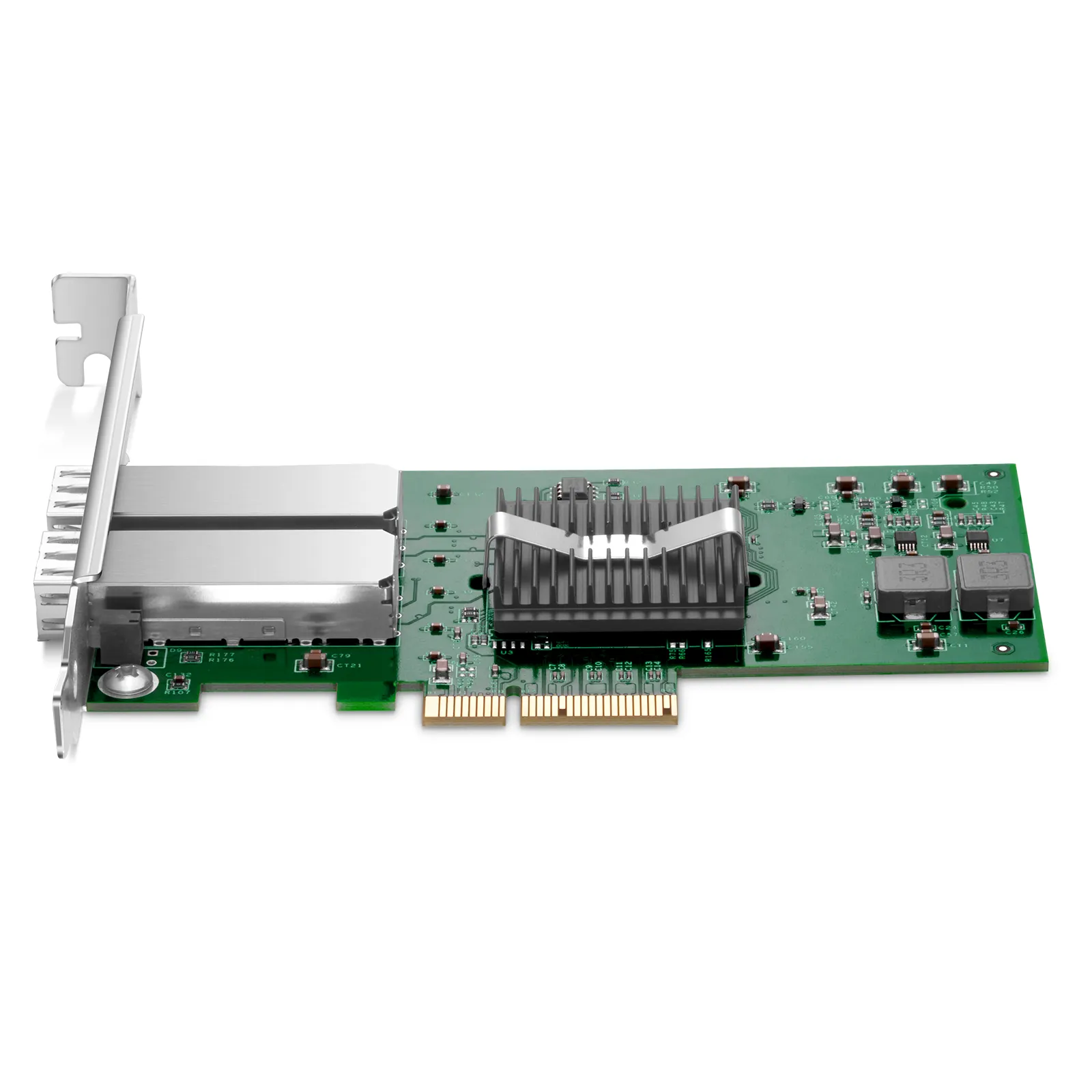Intel I350-AM2 Based Ethernet Network Interface Card, 1G Dual-Port SFP, PCIe 2.0 x4, Comparable to Intel I350-F2, Tall&Short Bracket